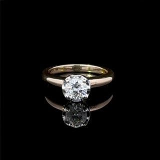 Casey 14k Yellow Gold Diamond Solitaire Engagement Ring