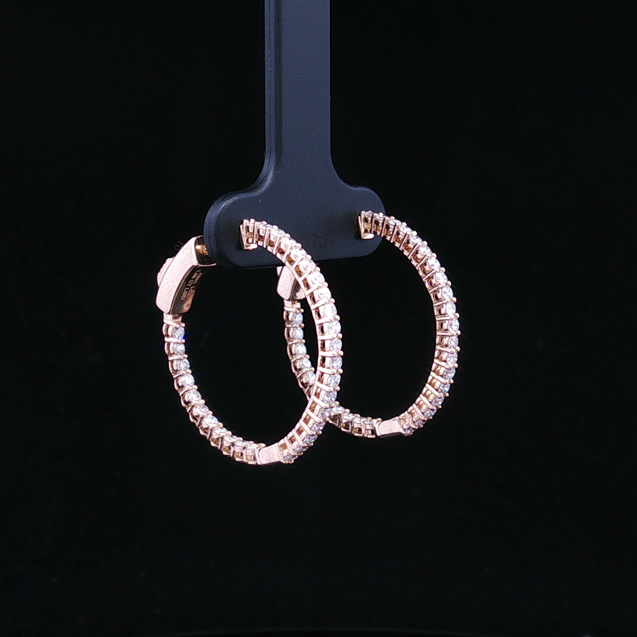 Arlette 14KY Lab Grown Diamond Hoops