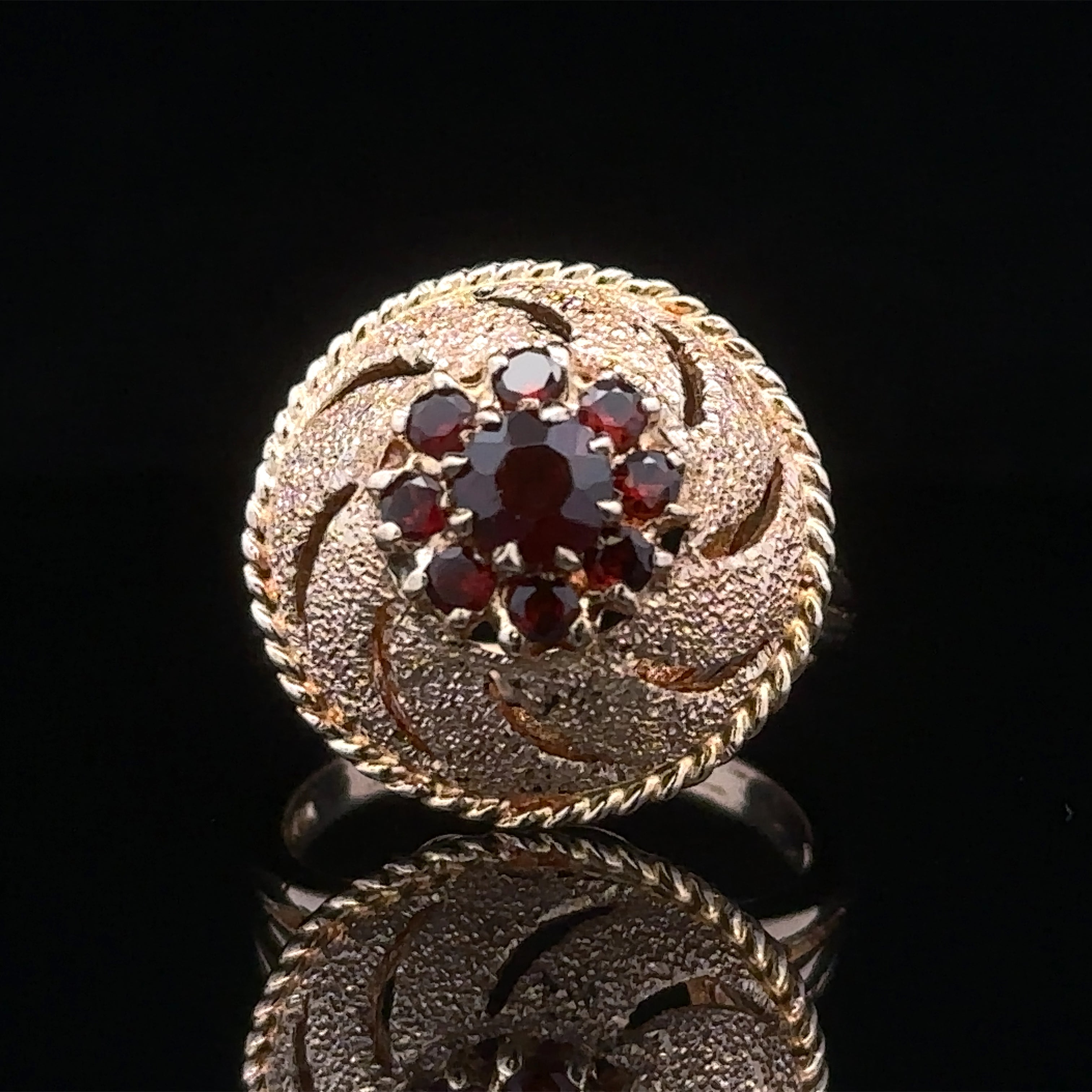 Aubriella Vintage Garnet Ring