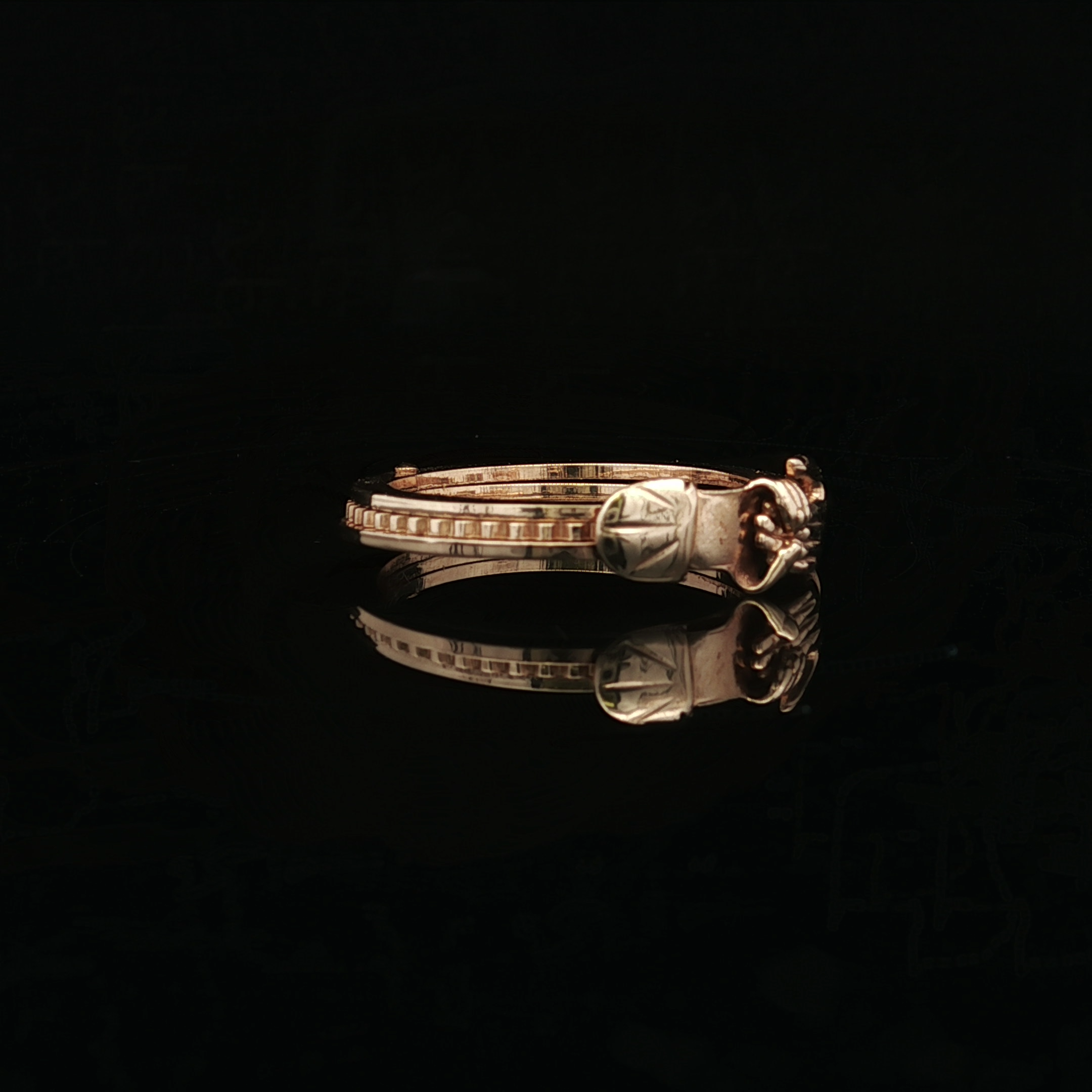 Nalani 14KY Gimmel Love 3 Part Ring