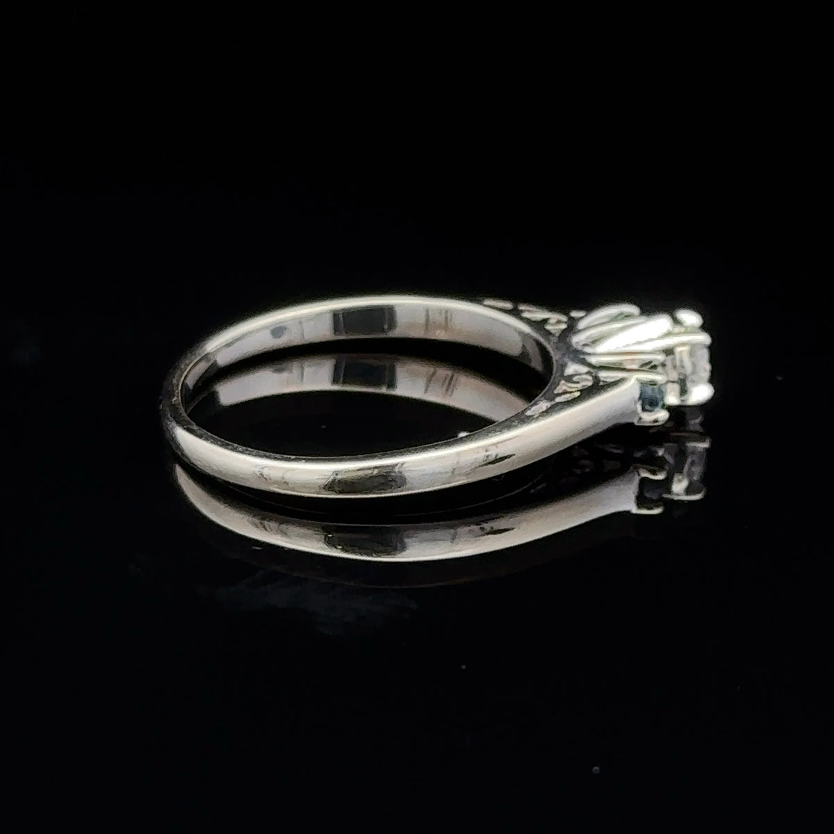 Taliyah 14k White Gold Diamond & Sapphire Engagement Ring