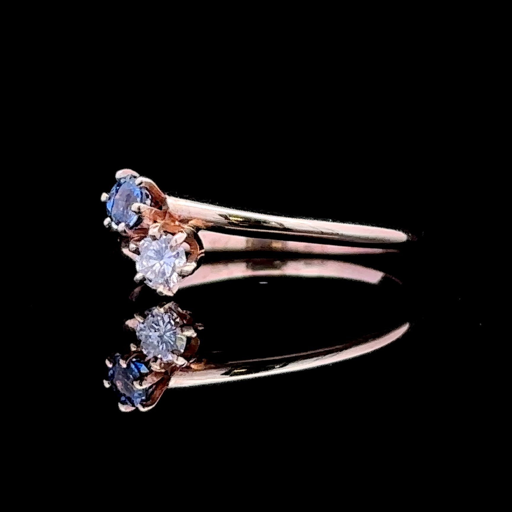Jaelynn 14K Yellow Gold Diamond and Topaz Ring