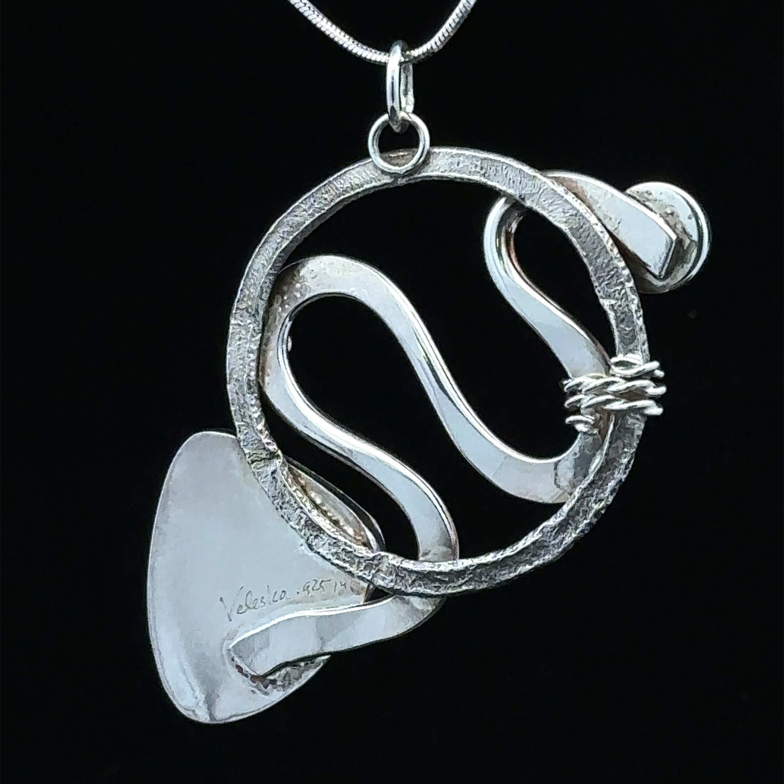 Sterling Silver and 14K Gold Turquoise Moonstone Necklace- 18" Length