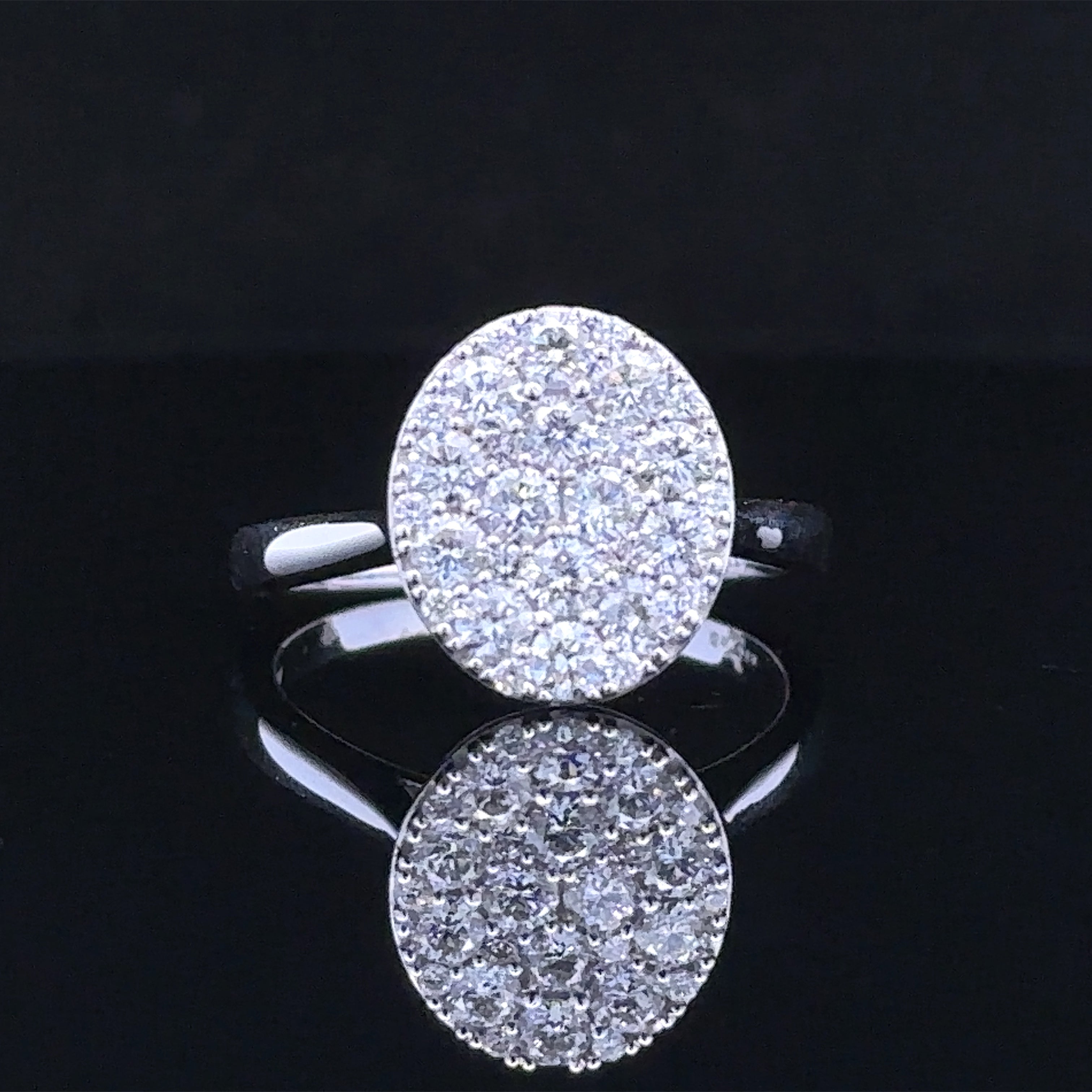 Eleanor Diamond Cluster Ring