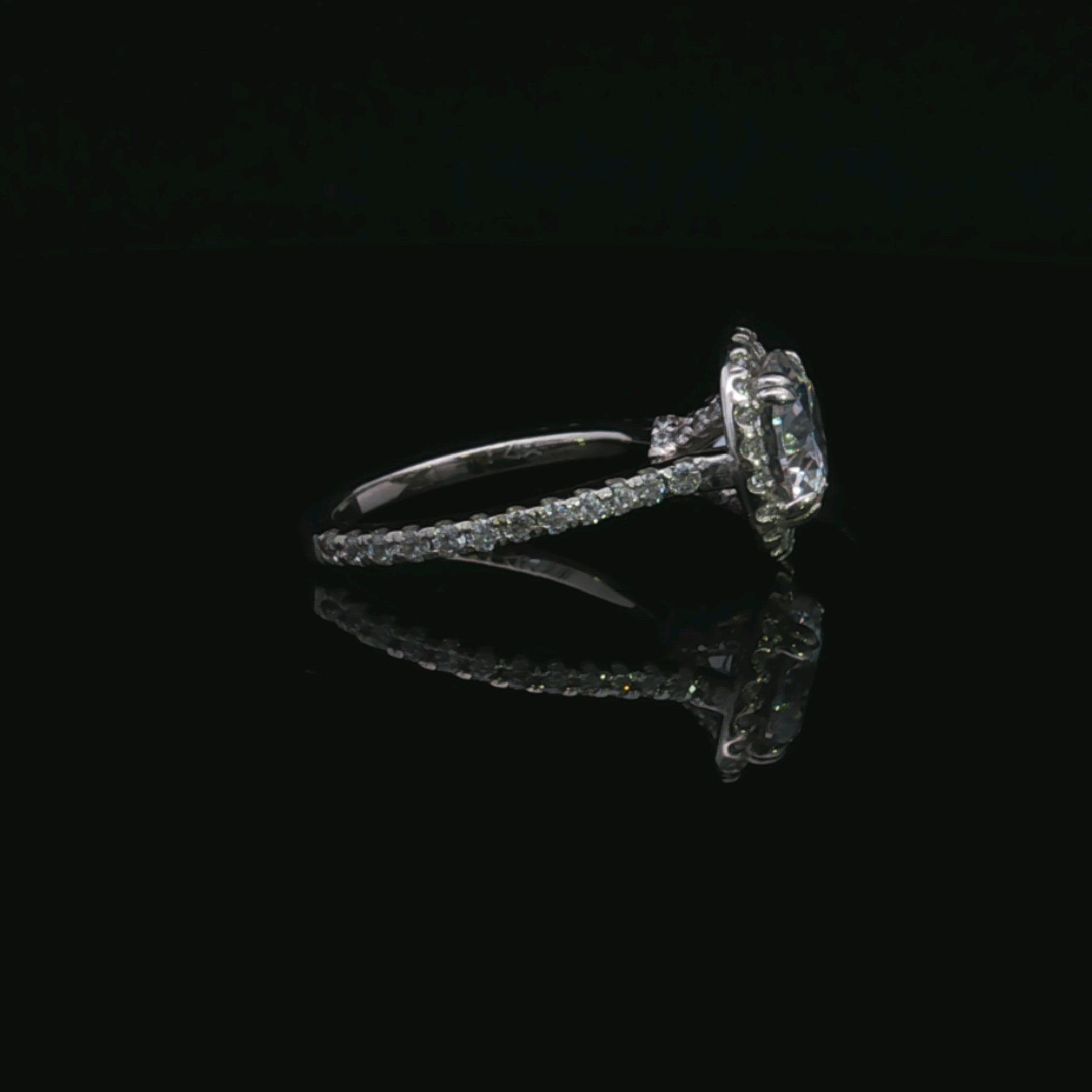 Rosie 14K White Gold 2.04CT Lab Diamond Ring with Accents