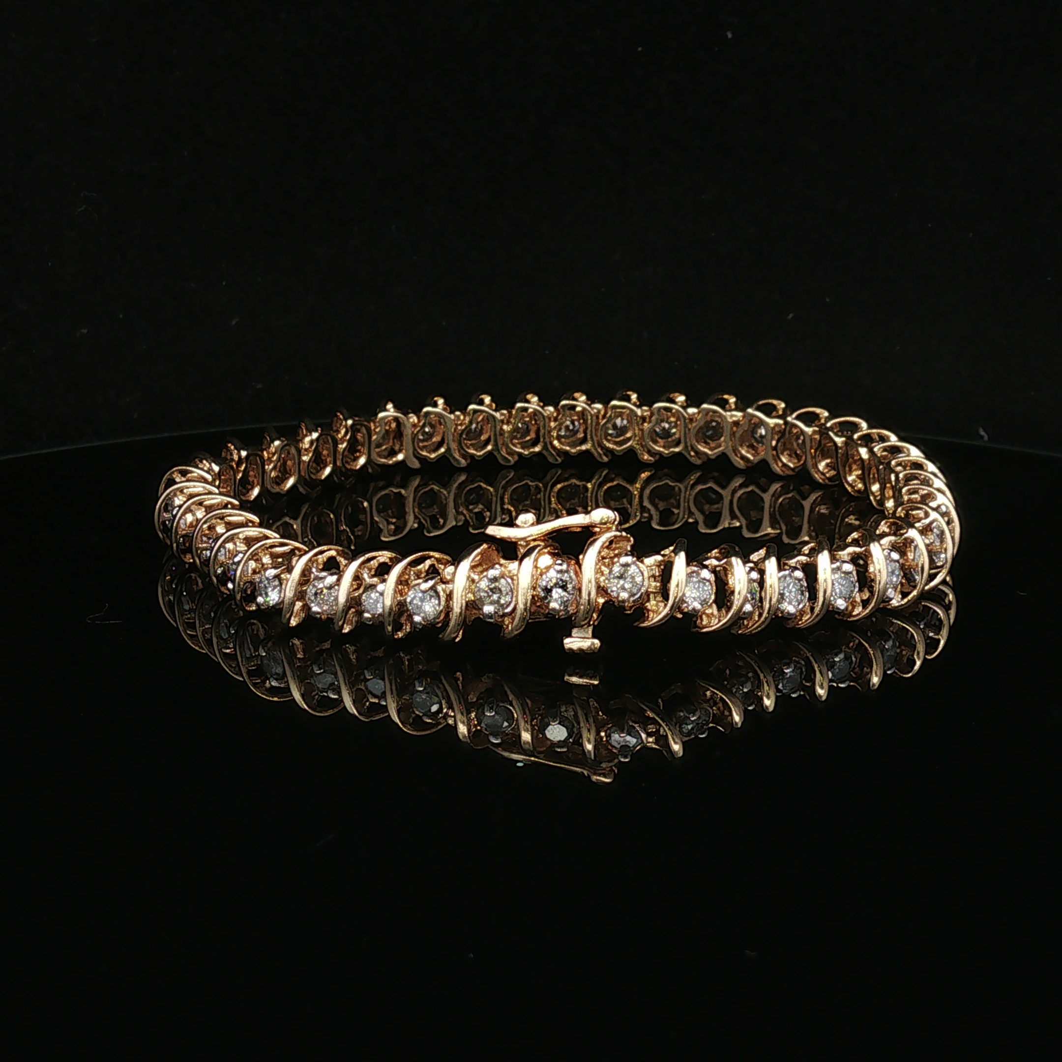 Jovierose 14K Two-Tone 4.0 CTW Diamond Tennis Bracelet