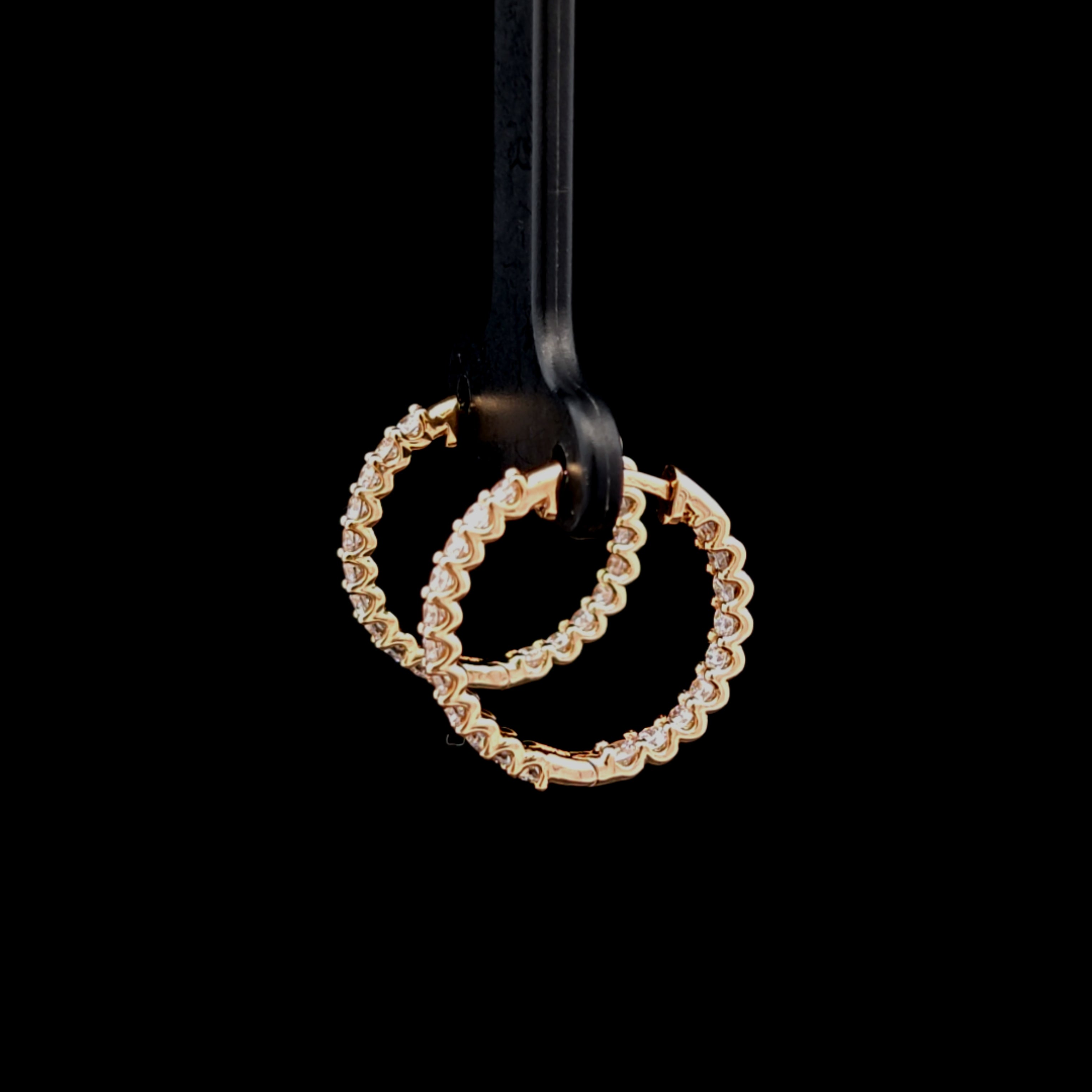 Meadow 14K Yellow Gold 1ct Lab Grown Diamond Hoops