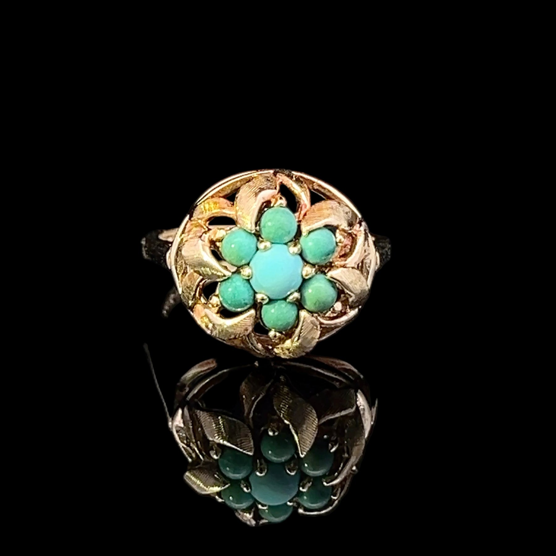Amaia 14KY Victorian Turquoise Ring