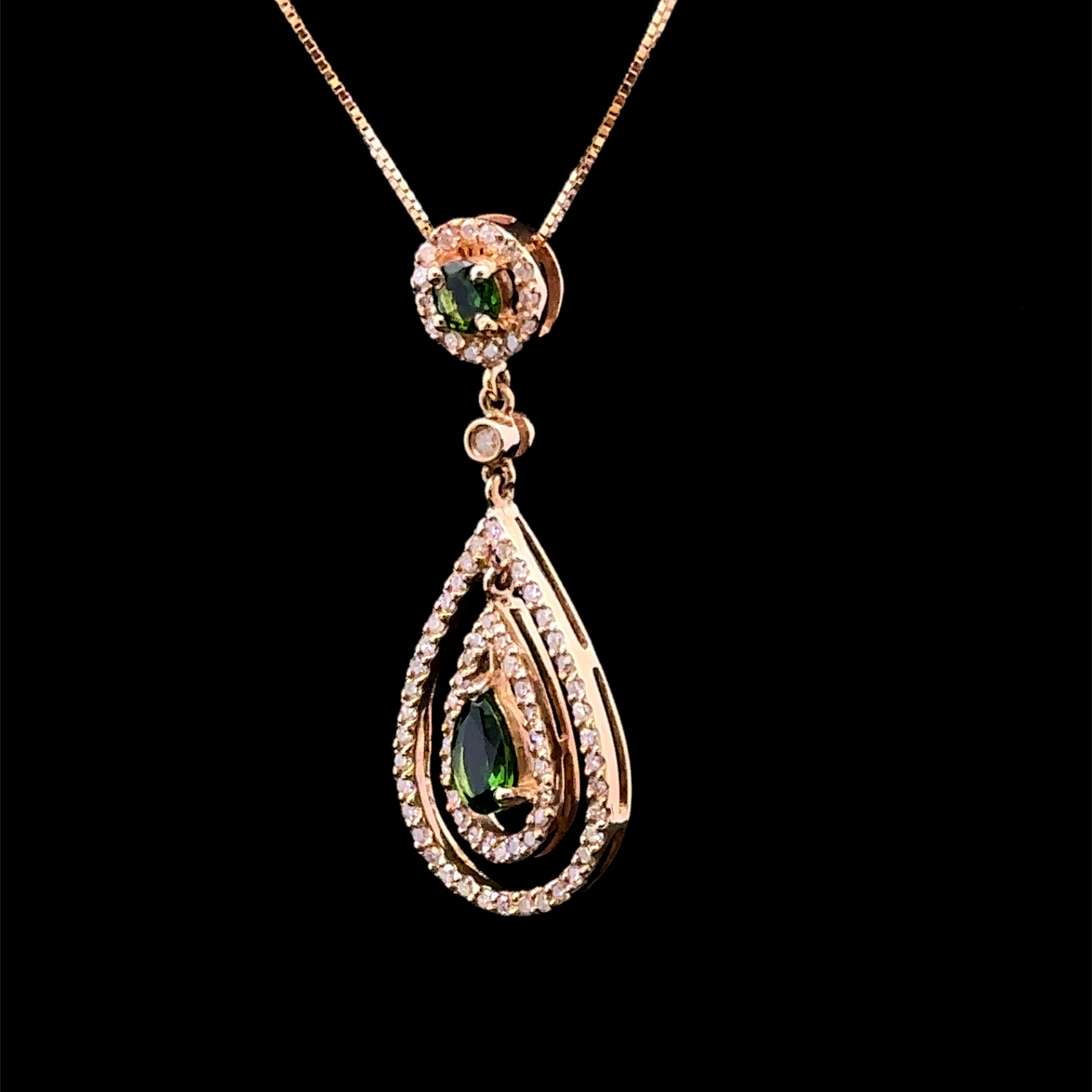 Whitley Gold Pendant with Tsavorite Garnet