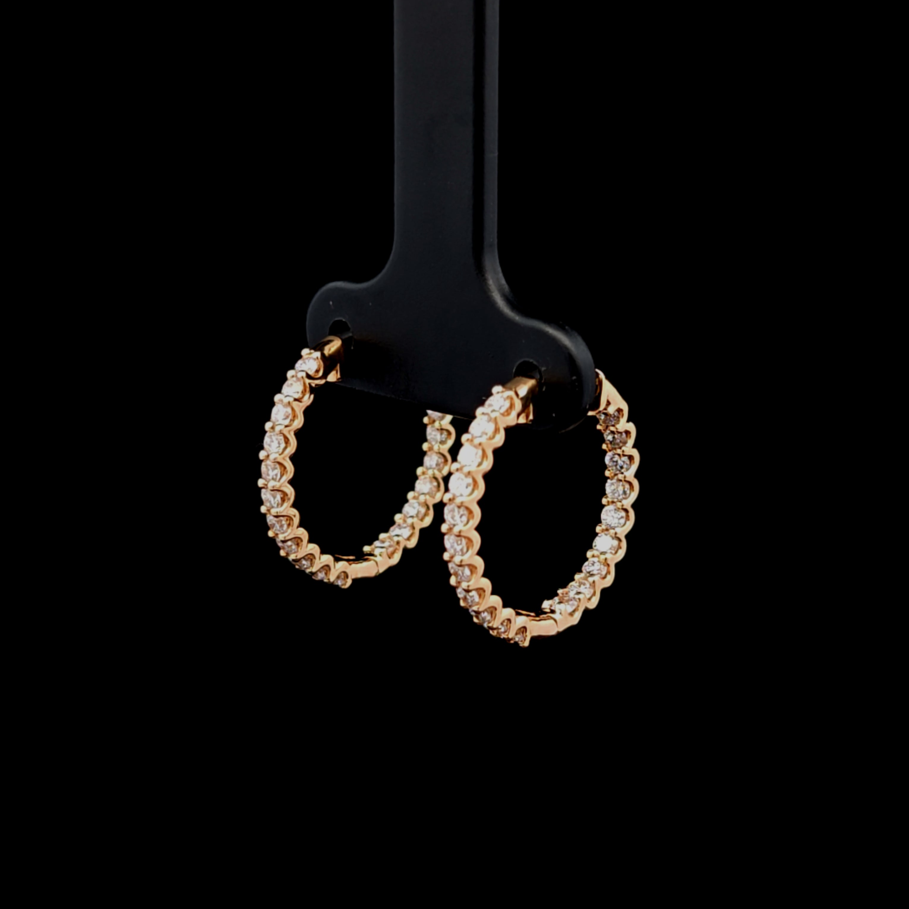 Meadow 14K Yellow Gold 1ct Lab Grown Diamond Hoops