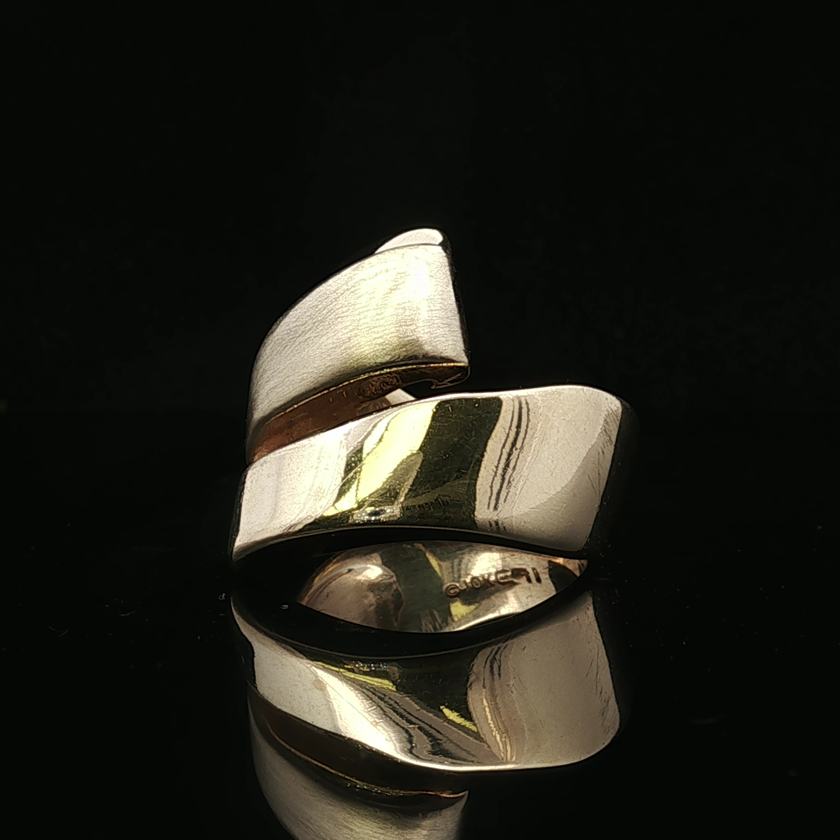 Josephine 10K Yellow Gold By-Pass Ring