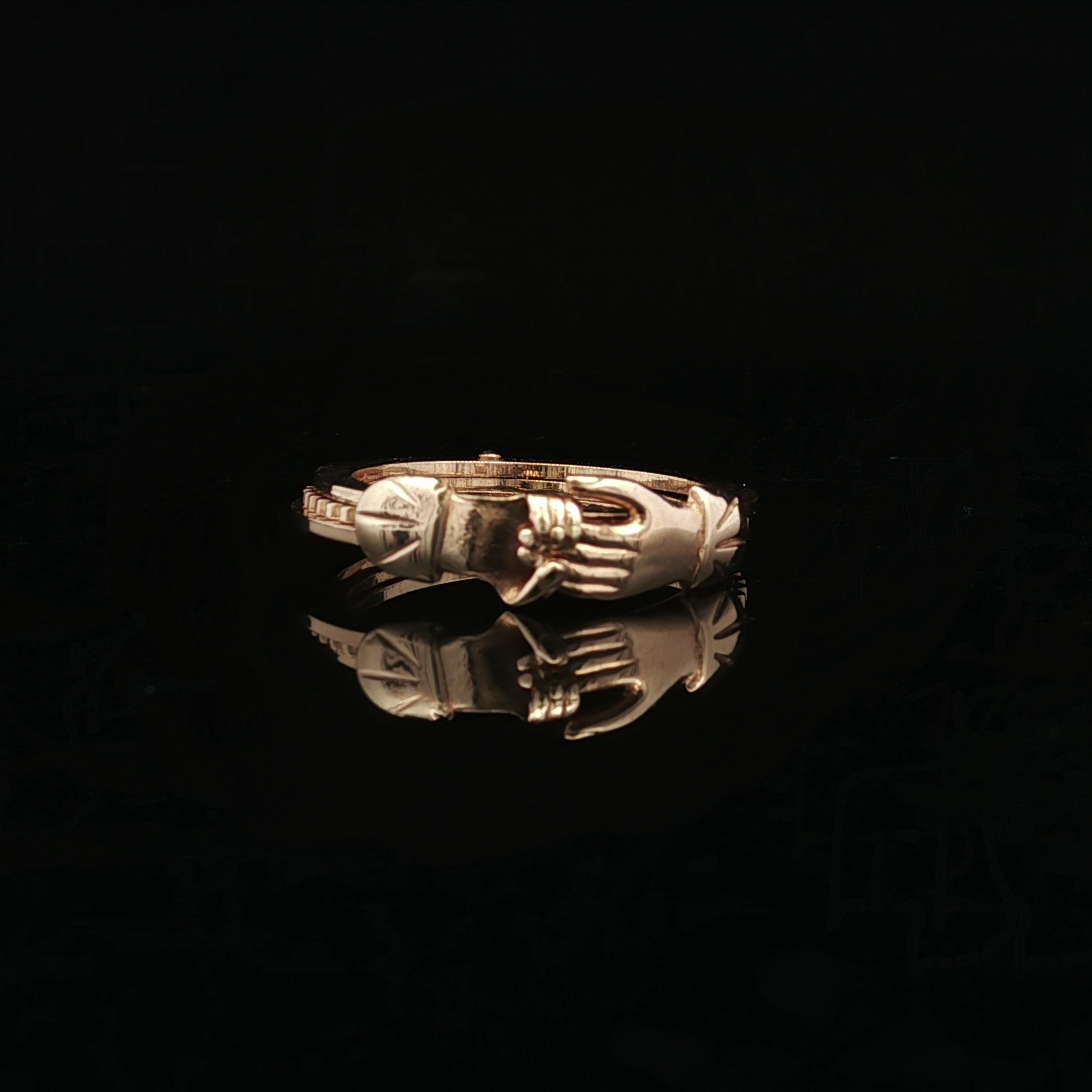 Nalani 14KY Gimmel Love 3 Part Ring