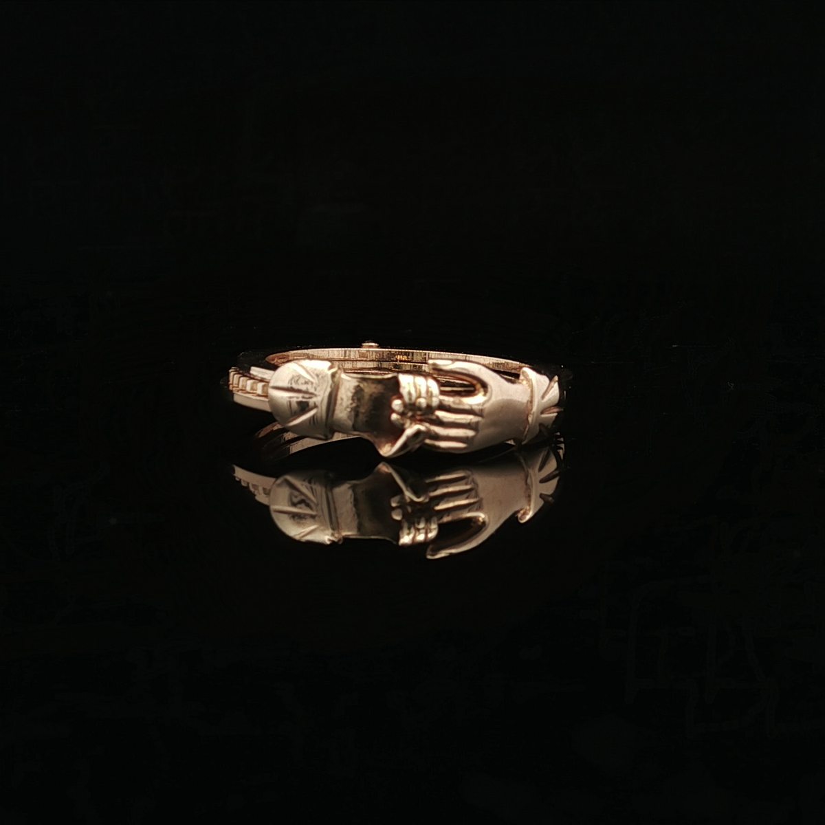Nalani 14KY Gimmel Love 3 Part Ring