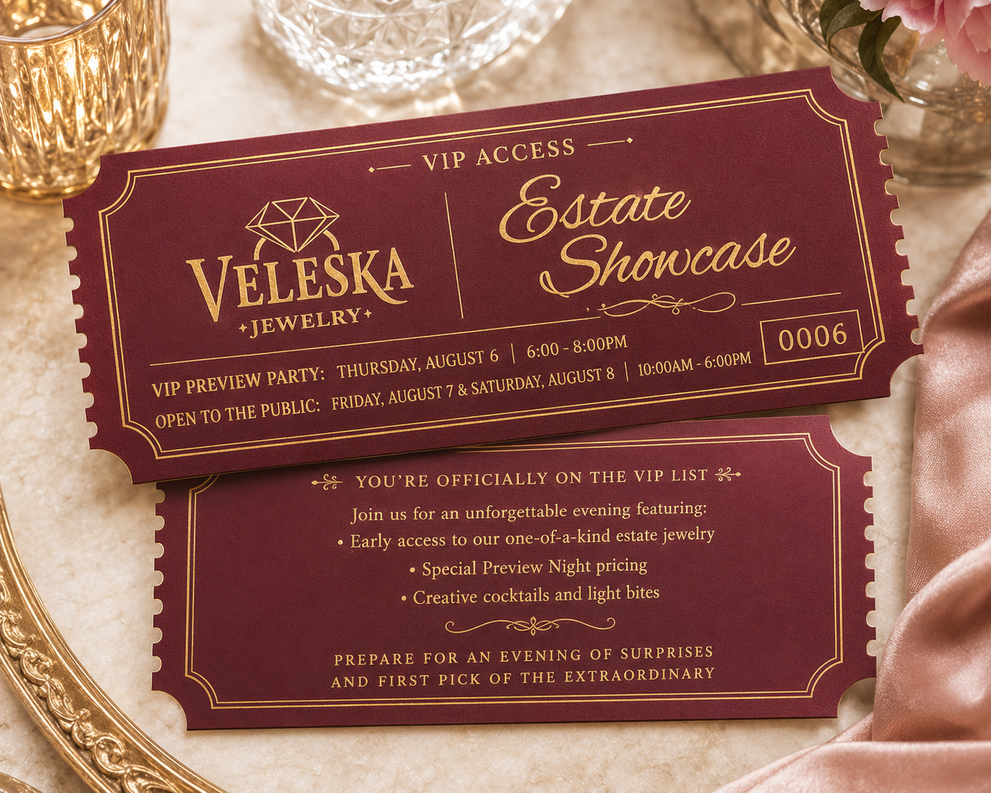 Estate Jewelry Showcase Event Preview Party – VIP Ticket | August 6 | Lancaster, PA