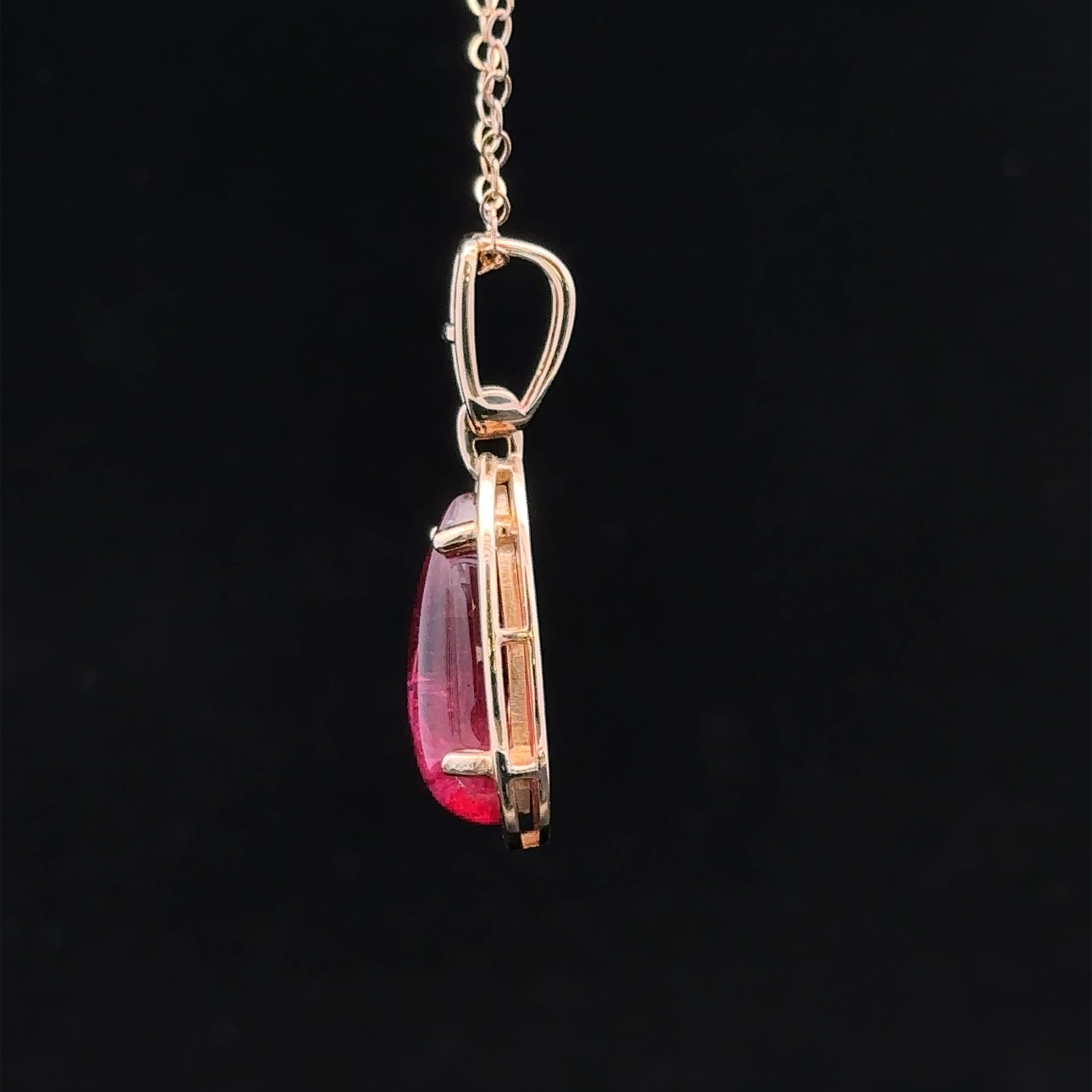 Paislee Gold Necklace with Tourmaline