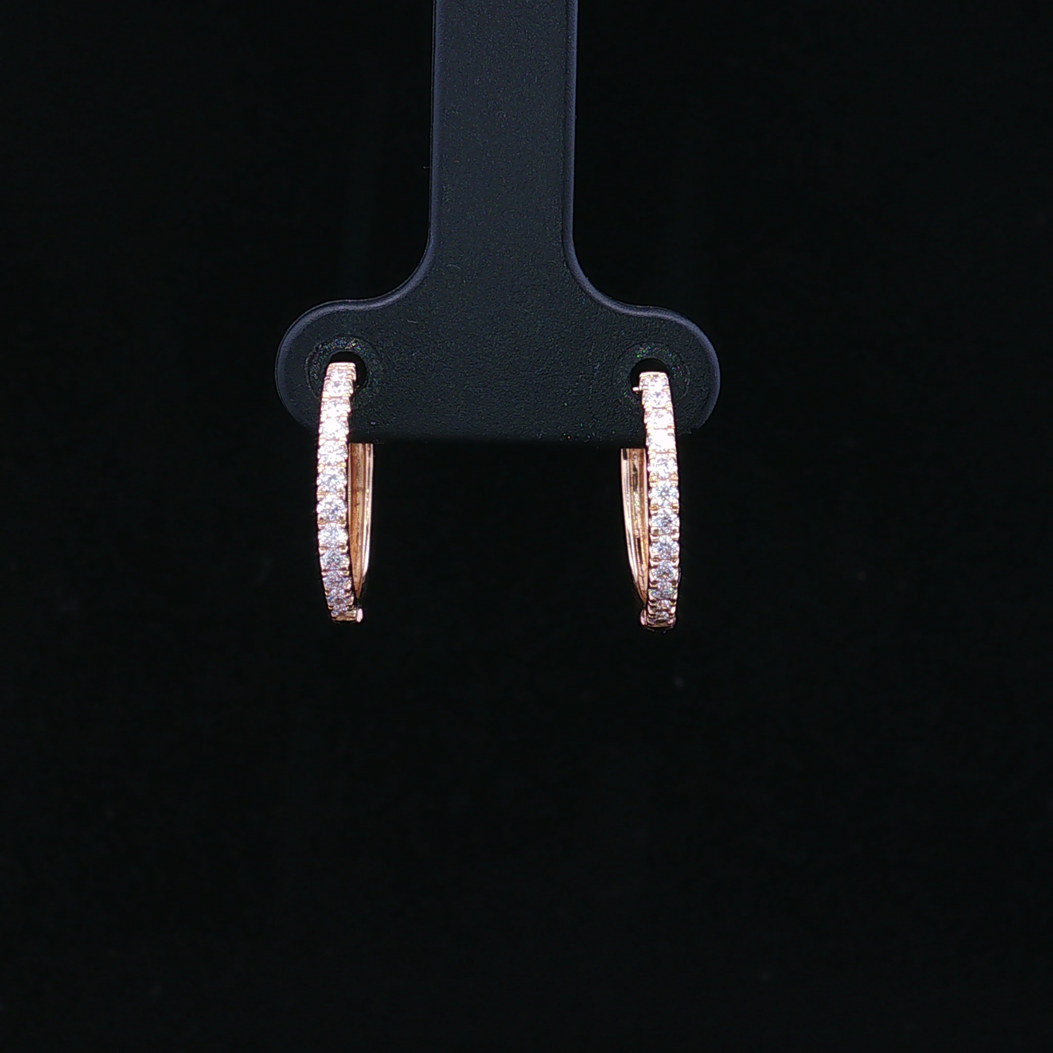 Cambria 14KY Lab Grown Diamond Hoops