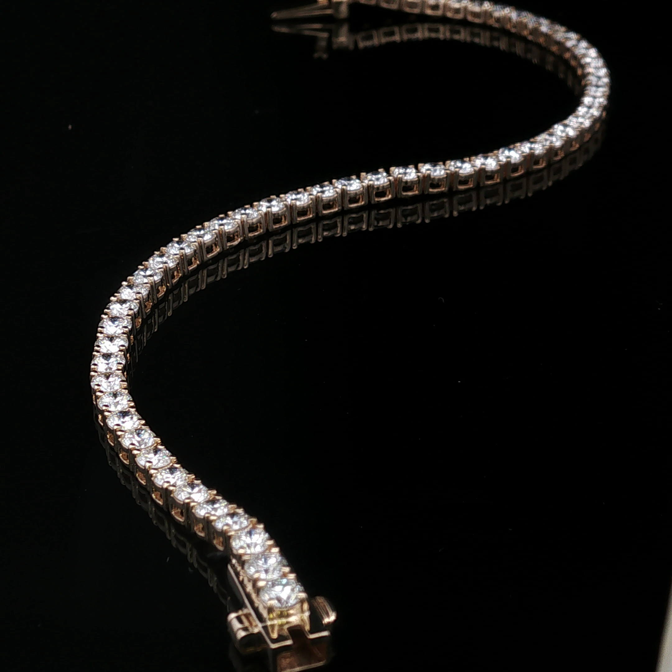 Leona 14KY Lab Grown Diamond Tennis Bracelet