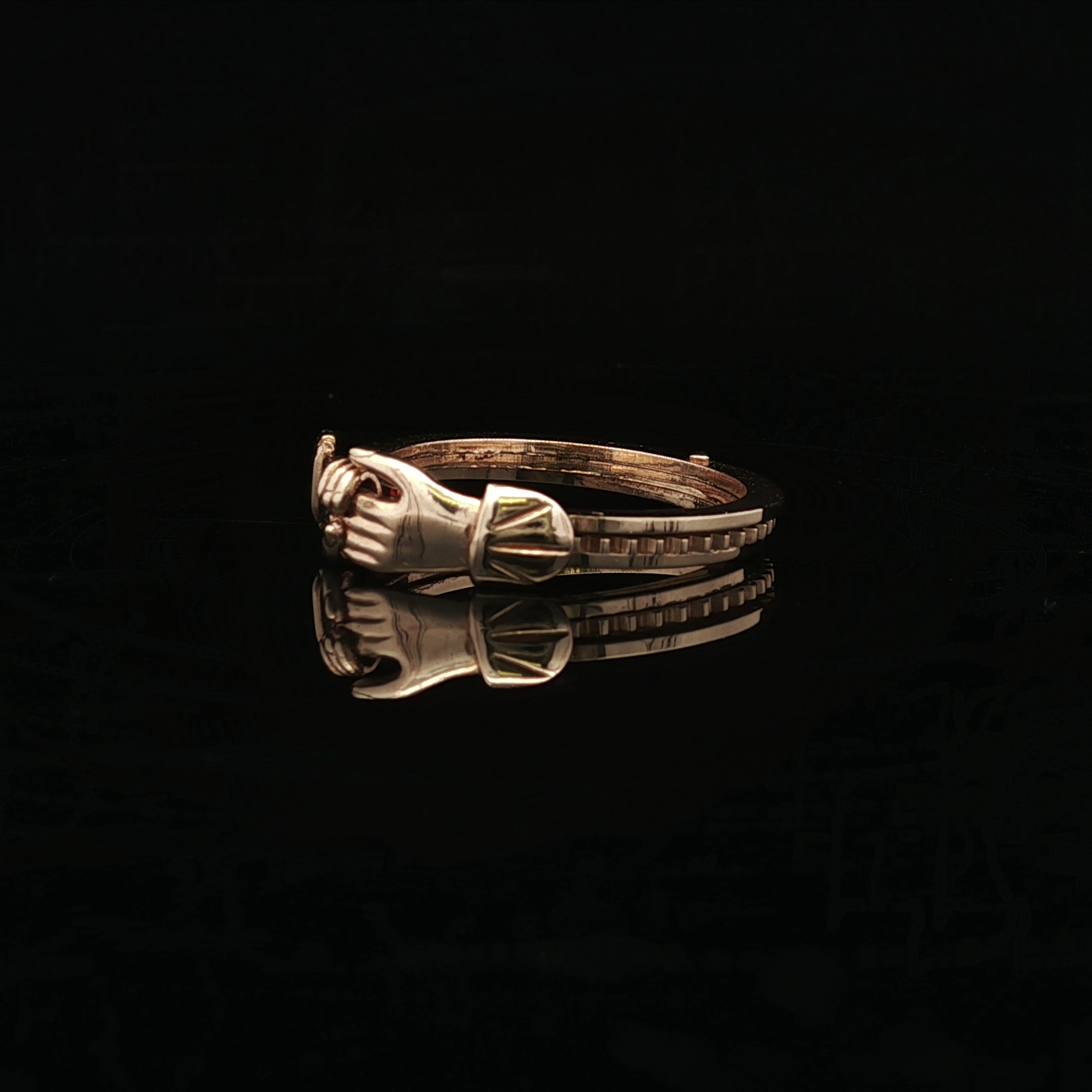 Nalani 14KY Gimmel Love 3 Part Ring