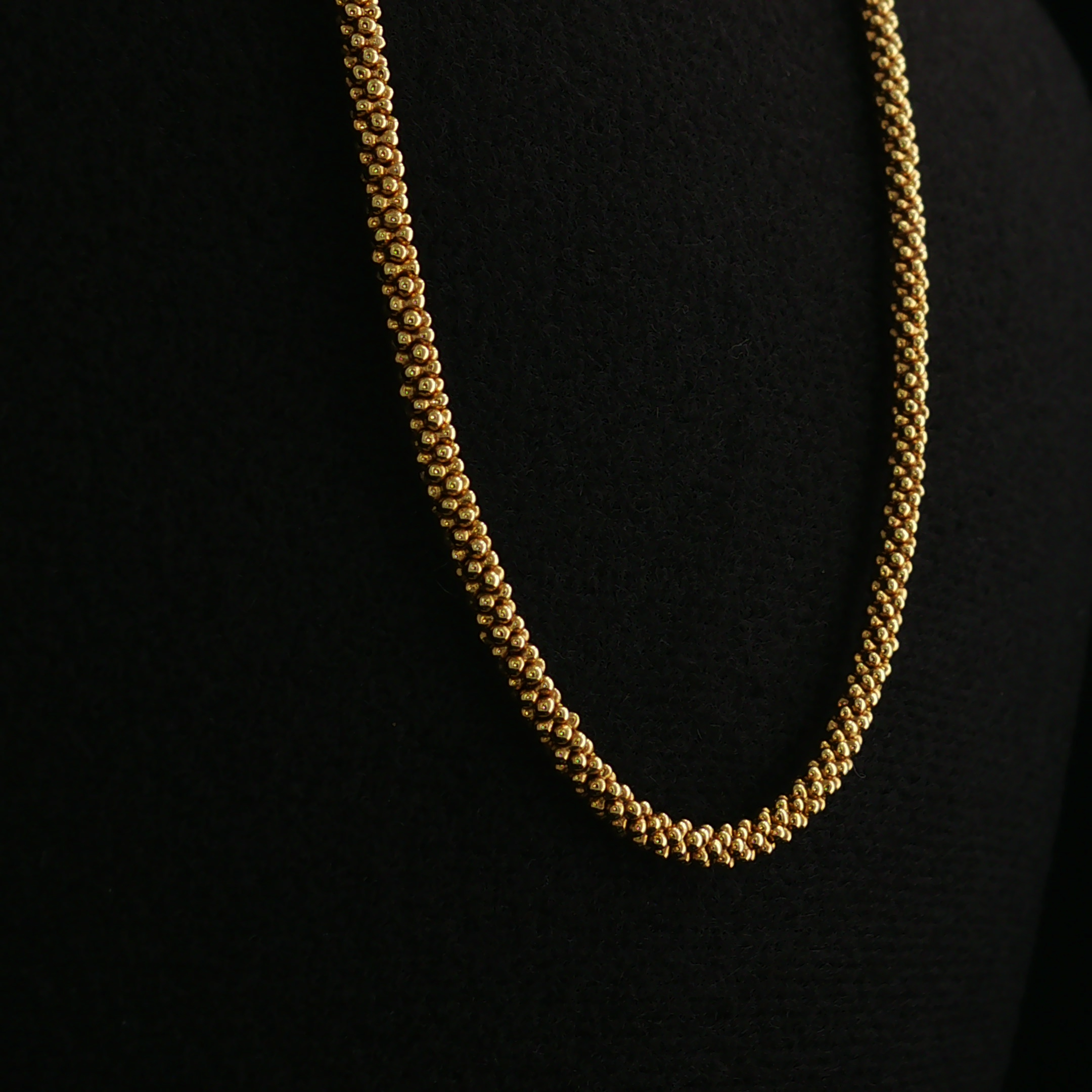 Vianne Lagos 18K Yellow Gold Bead Necklace