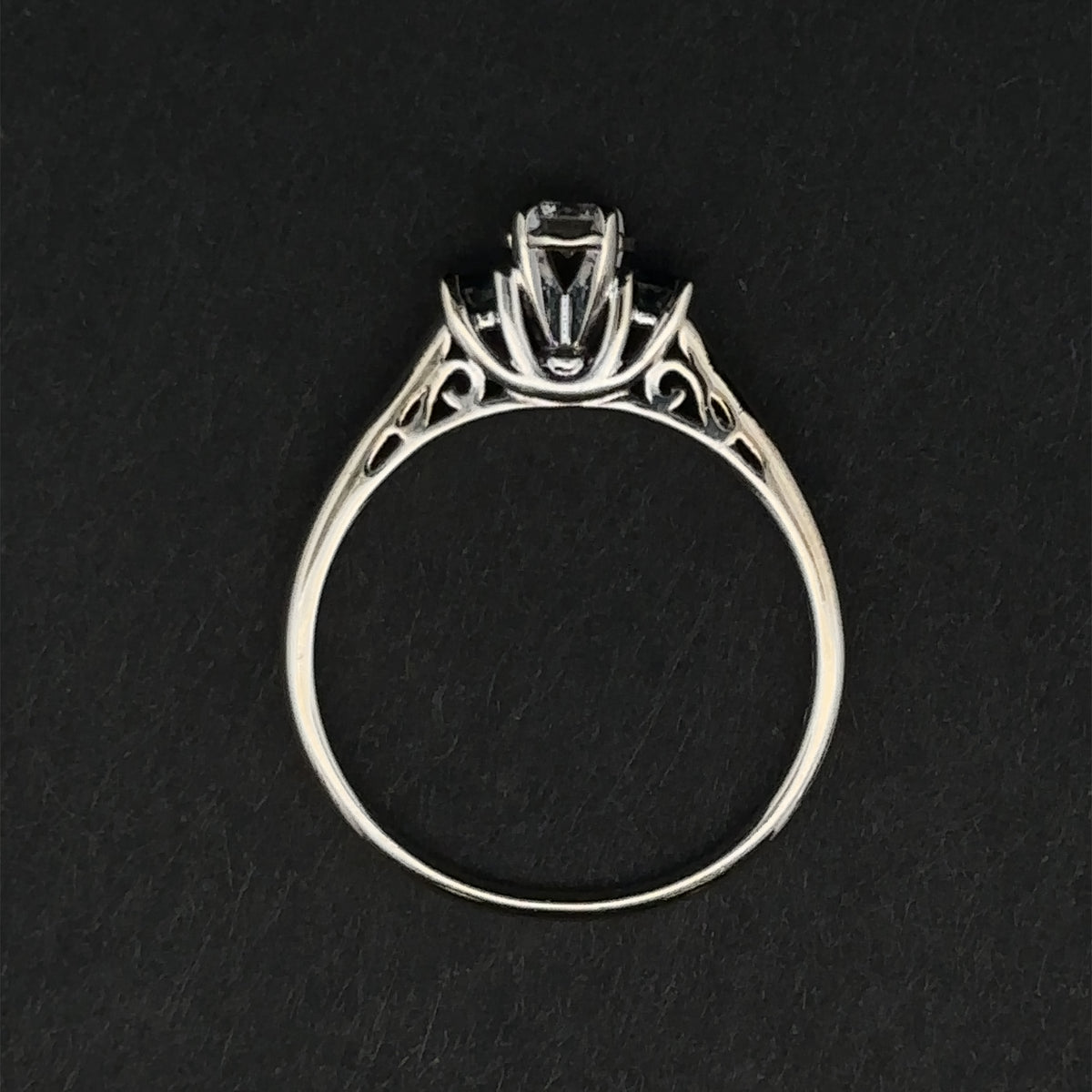 Taliyah 14k White Gold Diamond & Sapphire Engagement Ring