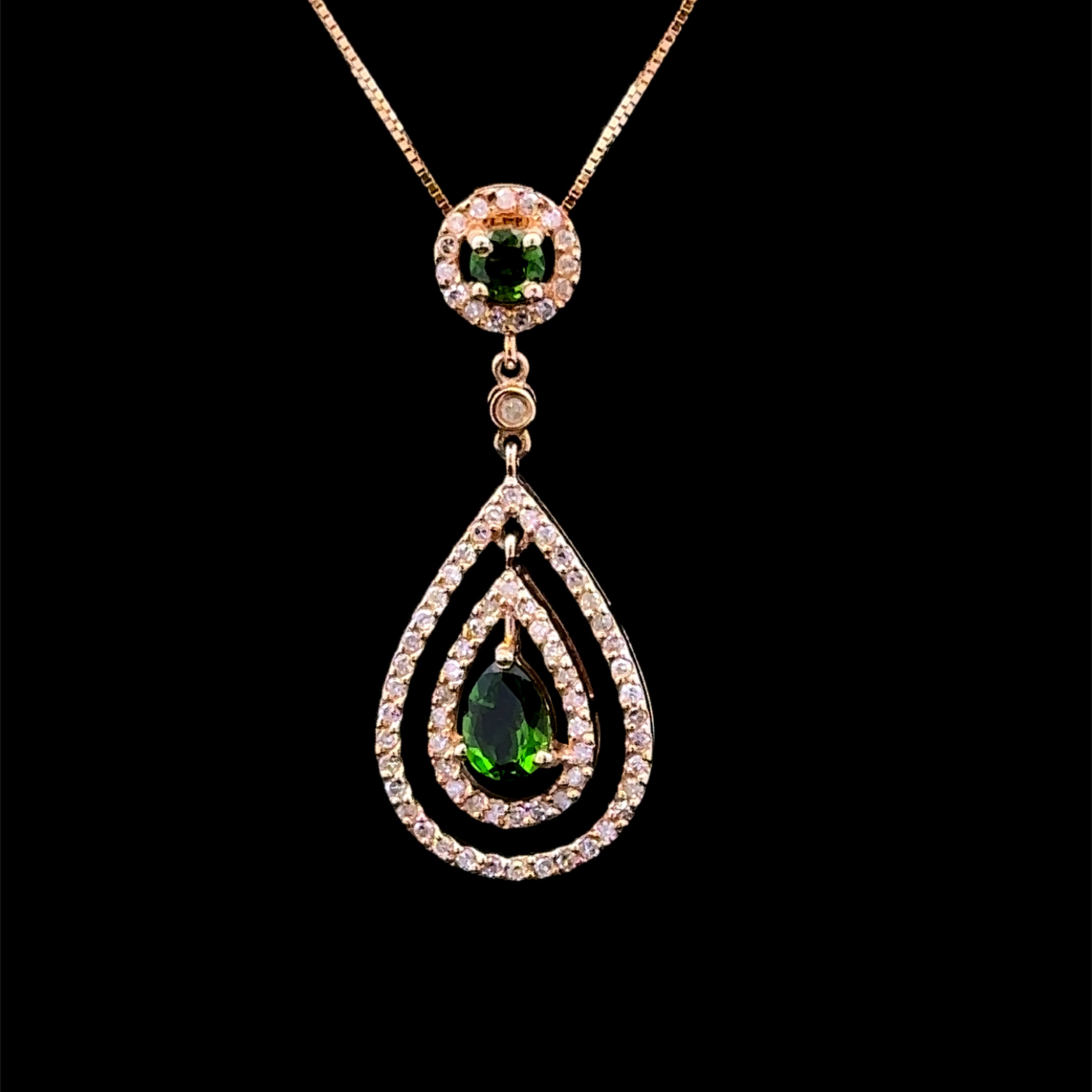 Whitley Gold Pendant with Tsavorite Garnet