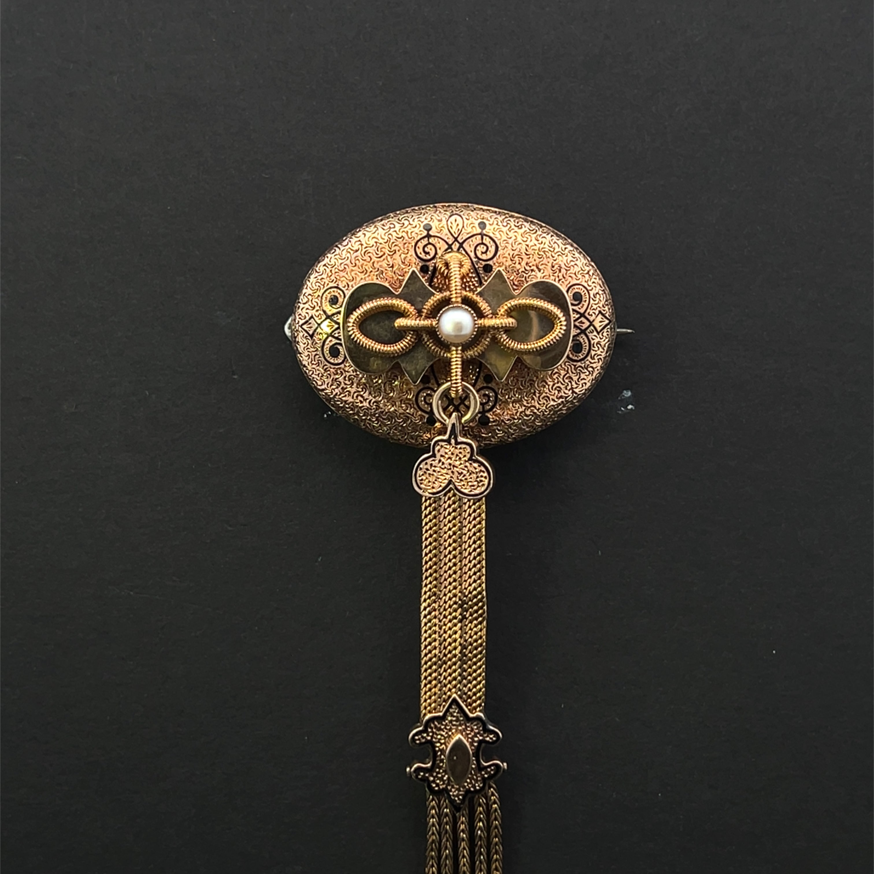 Zora 14K Yellow Gold Victorian Pearl Pin/Pendant