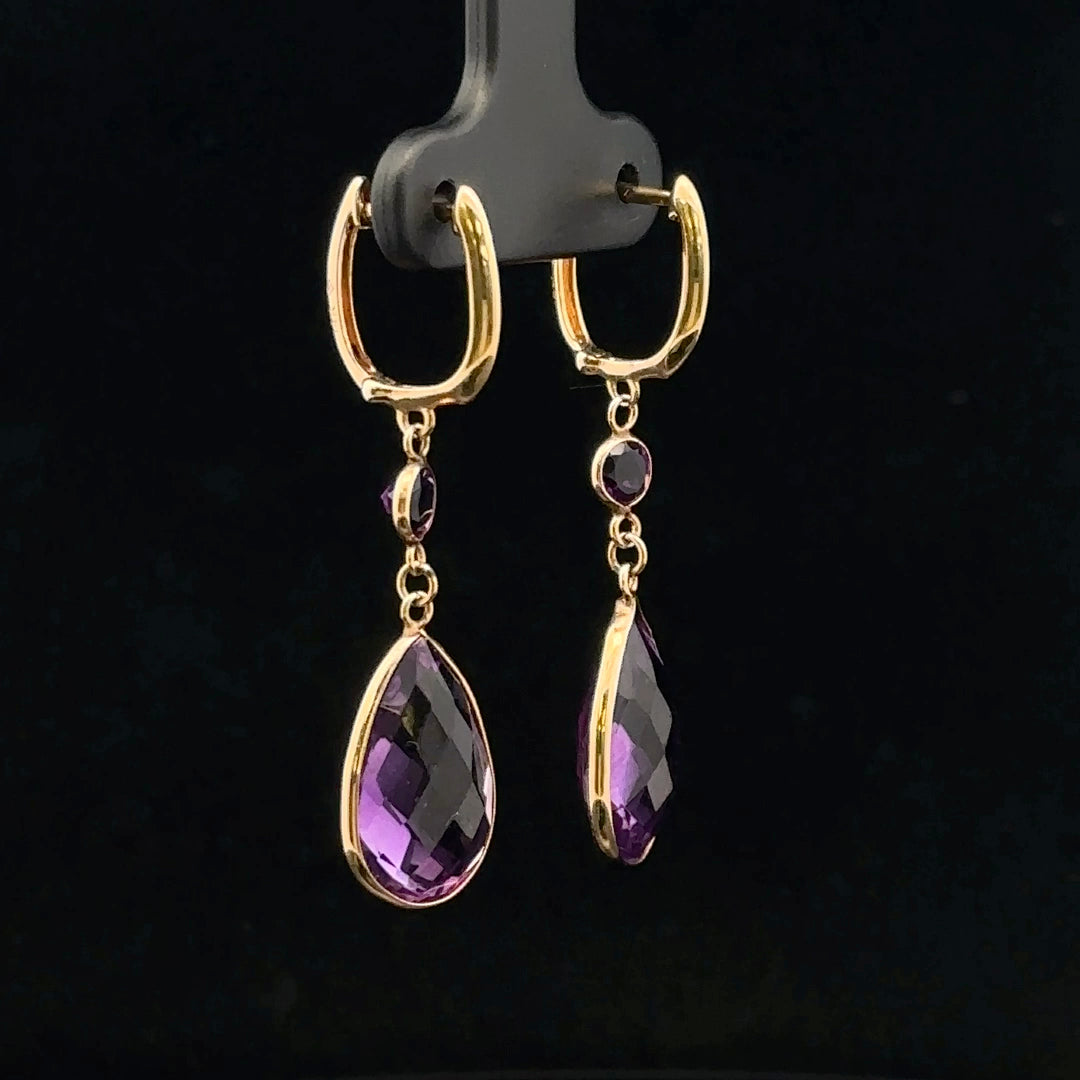 Pauline Amethyst Earrings
