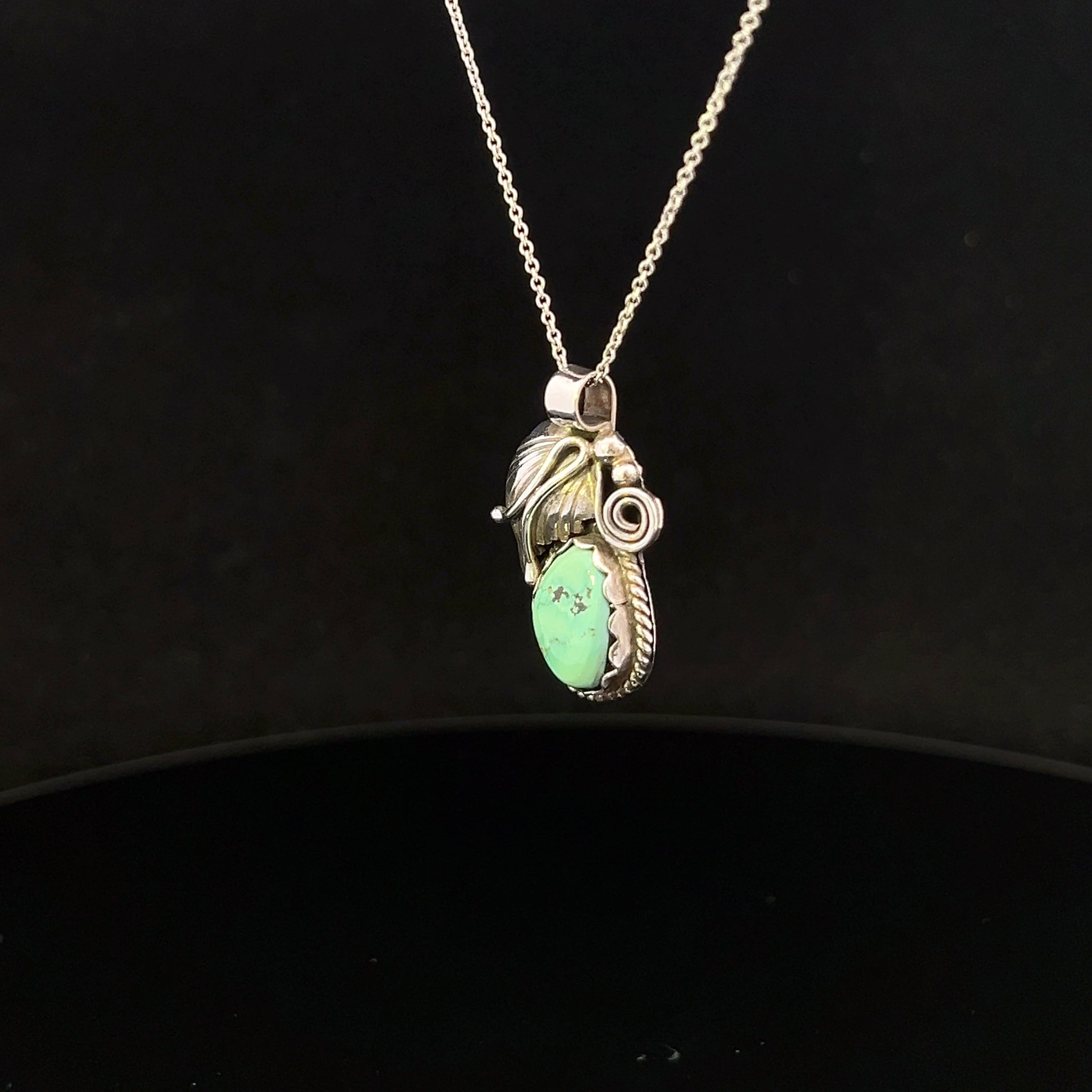 Belle S/S Bezel Set Turquoise Necklace