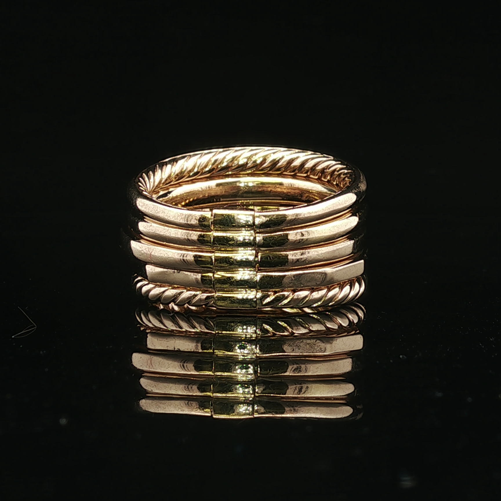 18K Yellow Gold Citrine & Diamond Ring by David Yurman