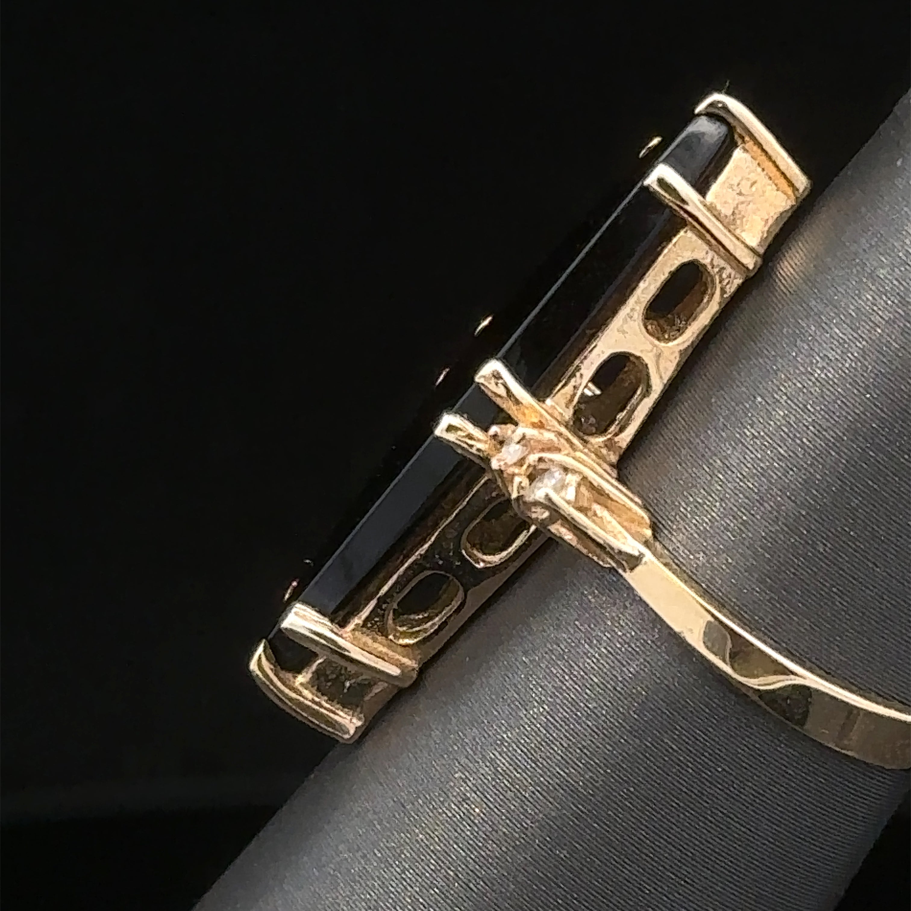 Raelynn Onyx and Diamond Ring