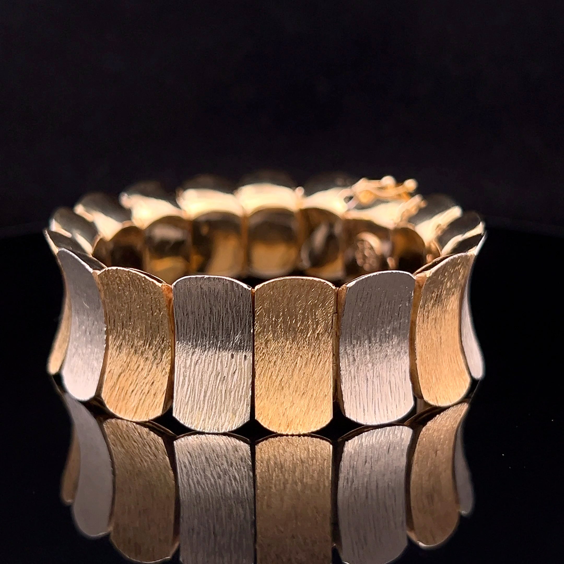 Kaiya 18K Two-Tone Gold Bracelet, Italy Circa 1965