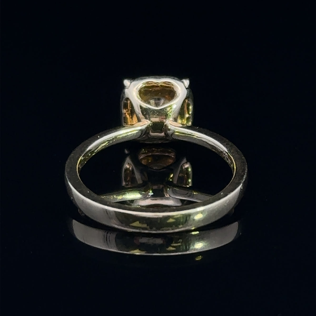 Lyra 18k Yellow Gold 1.06ctw Diamond Halo Engagement Ring