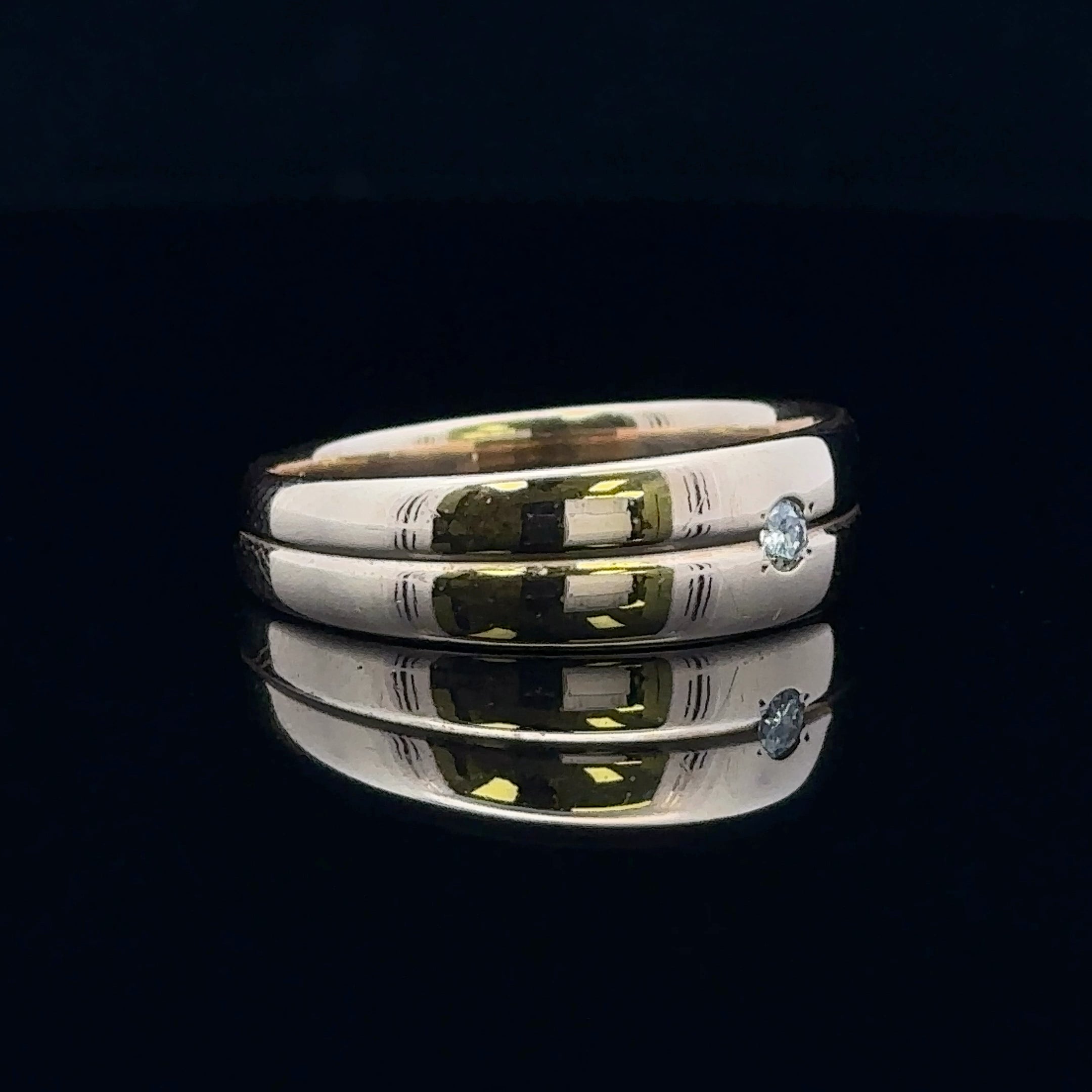 Liam Diamond Wedding Band in 14K Yellow Gold