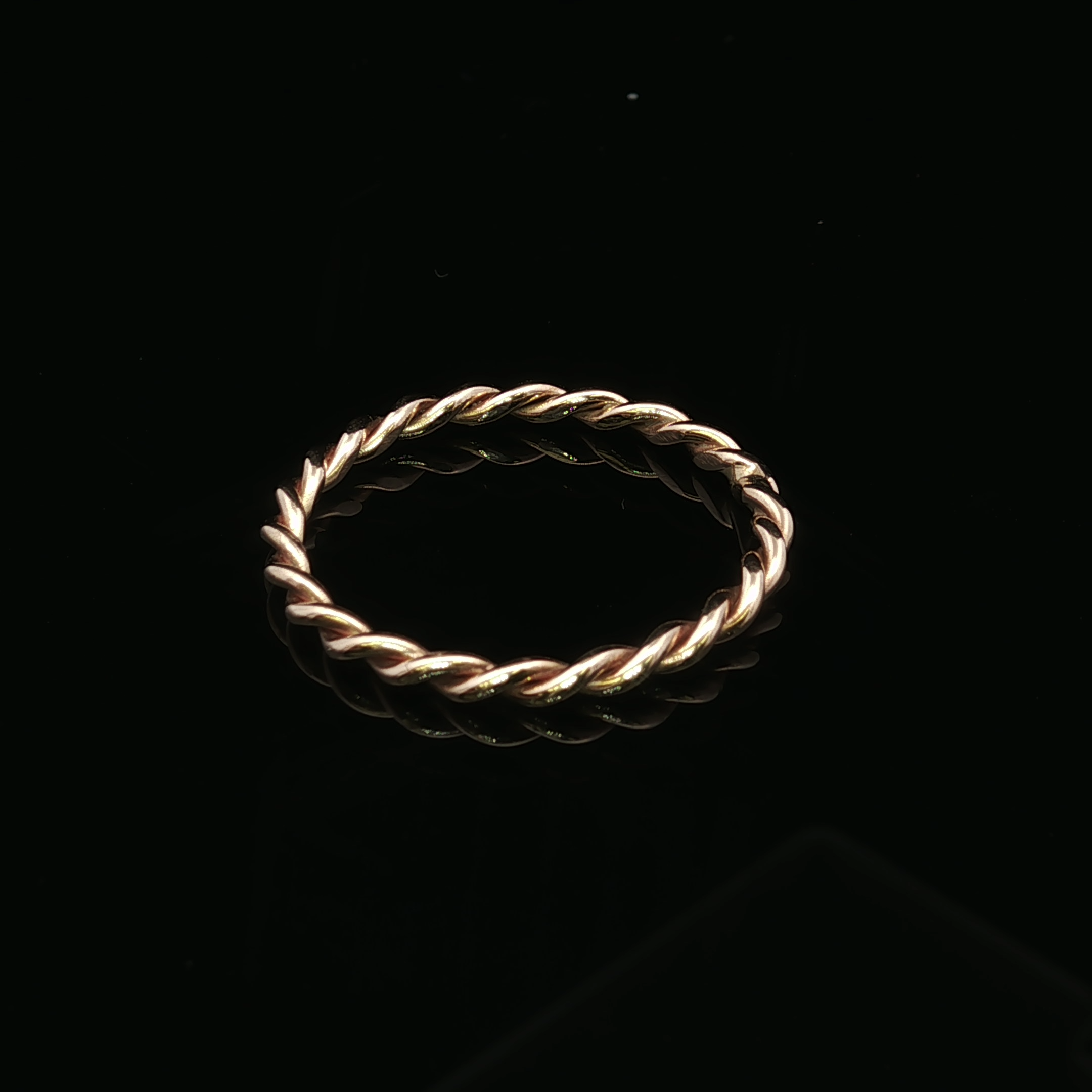 Ensley 2mm Twisted Rope Band in 14K Yellow Gold by Kathryn