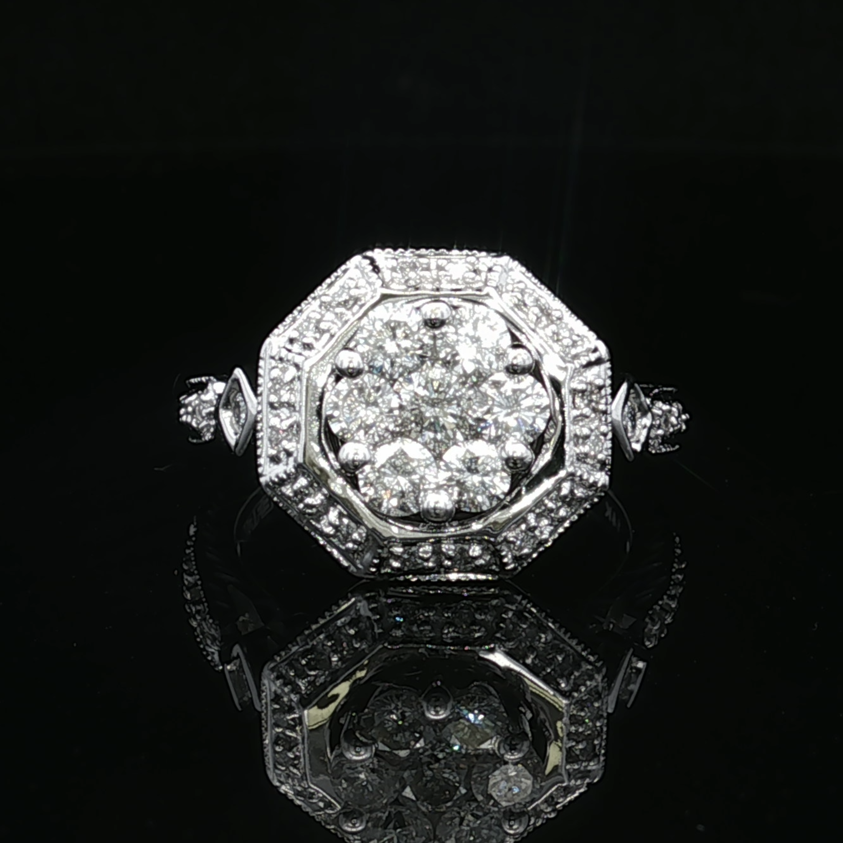 Bernadette Effy White 14K Diamond Ring