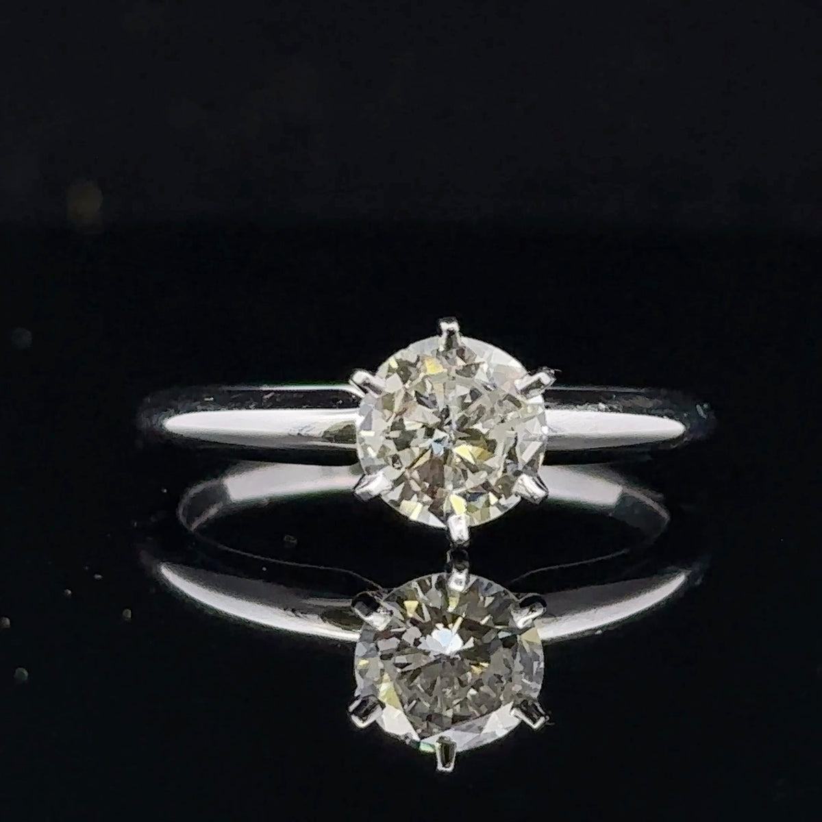 Serenity 14k White Gold Diamond Solitaire Engagement Ring