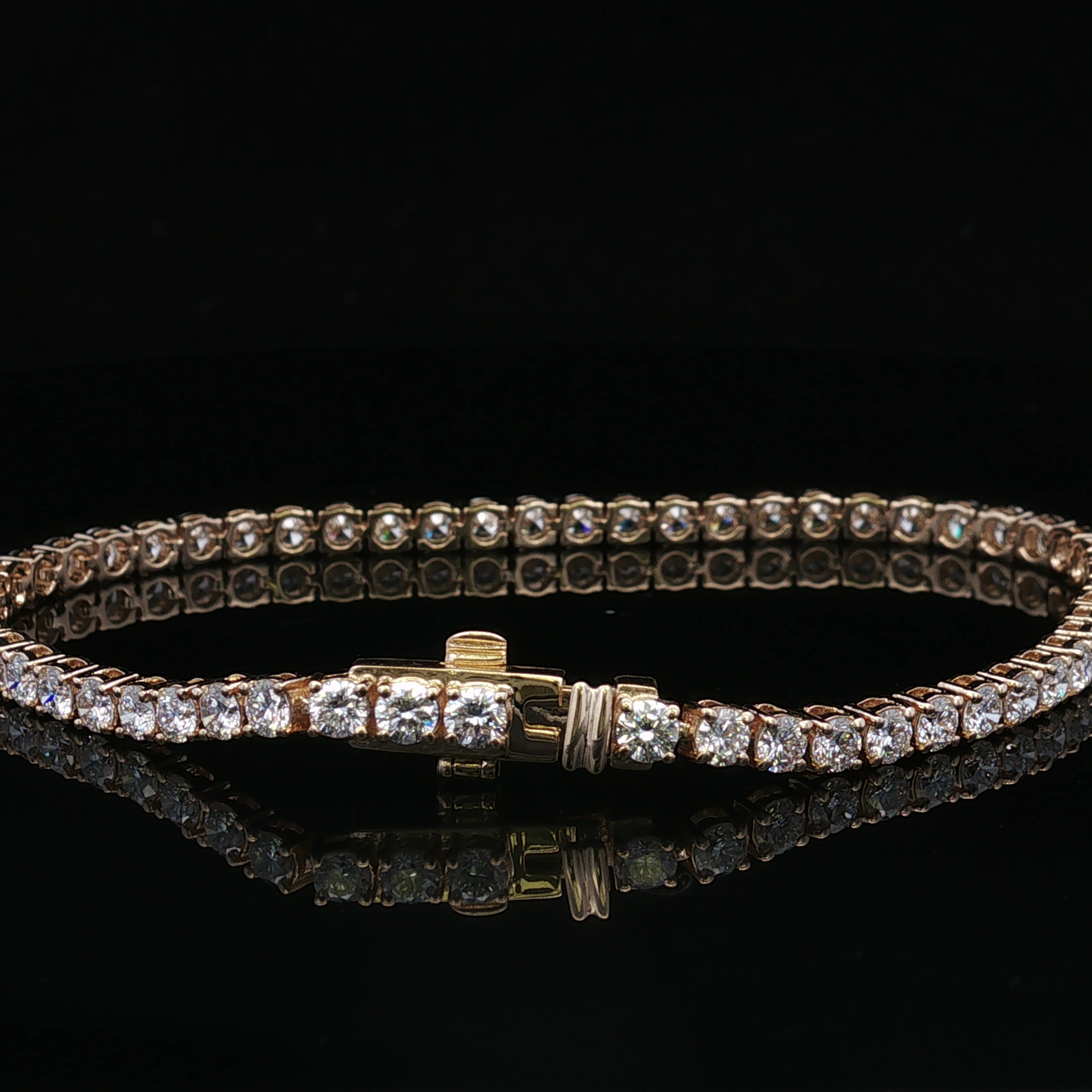 Leona 14KY Lab Grown Diamond Tennis Bracelet