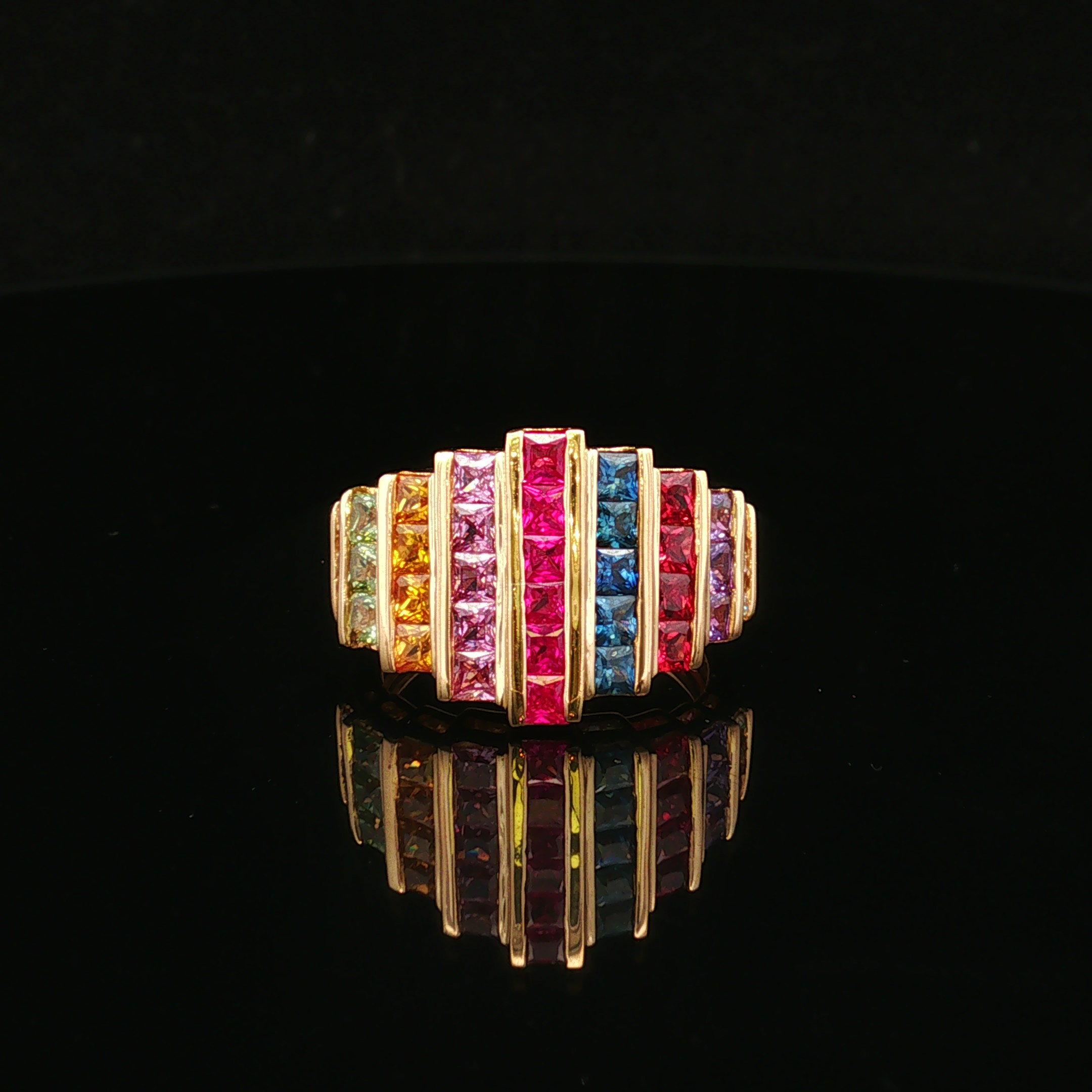 Palomae 18KY Sapphire & Diamond Ring