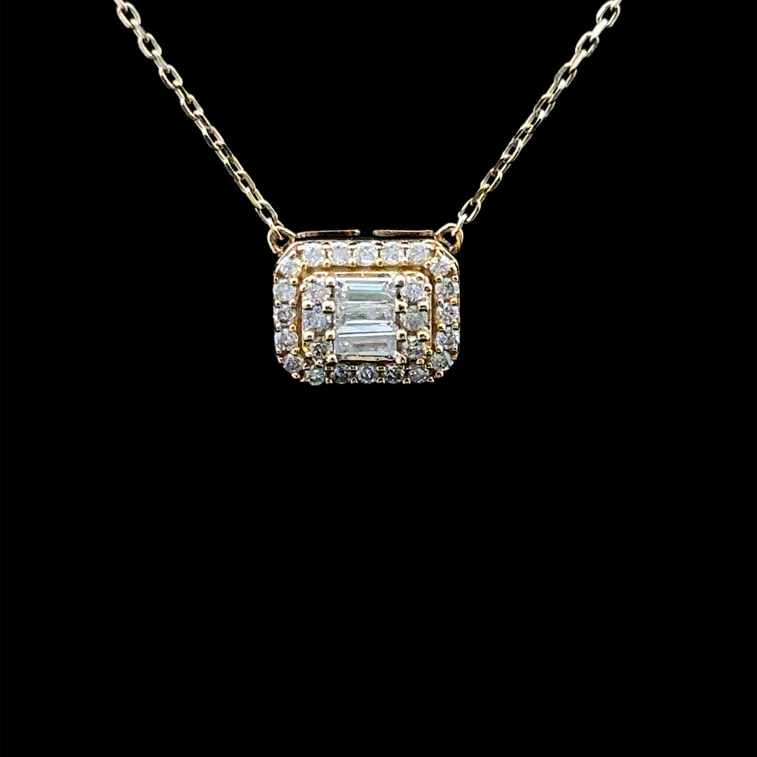Virginia 10K Yellow Gold .15 Ct Diamond Necklace