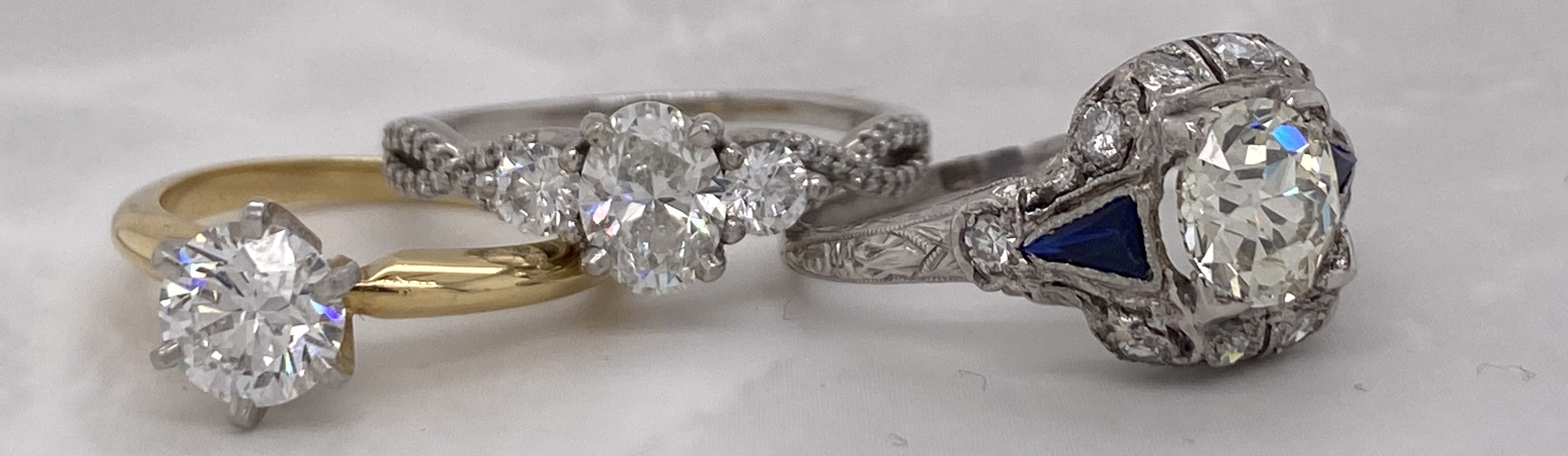 White gold engagement ring oval diamond ring 