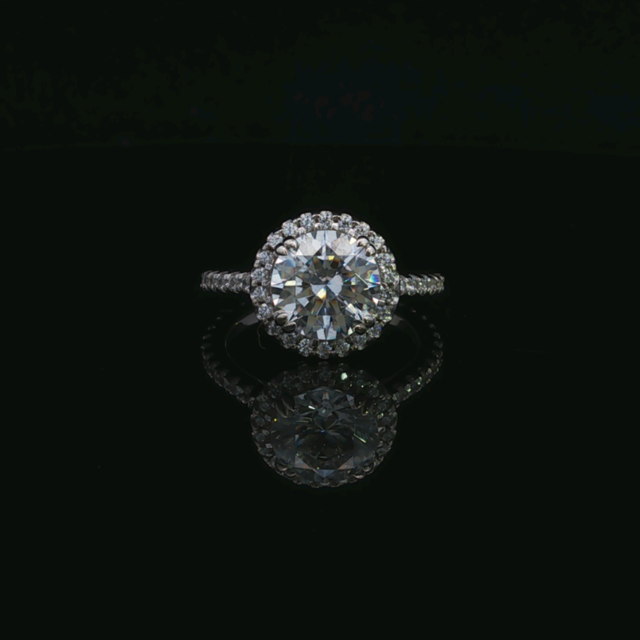 Rosie 14K White Gold 2.04CT Lab Diamond Ring with Accents