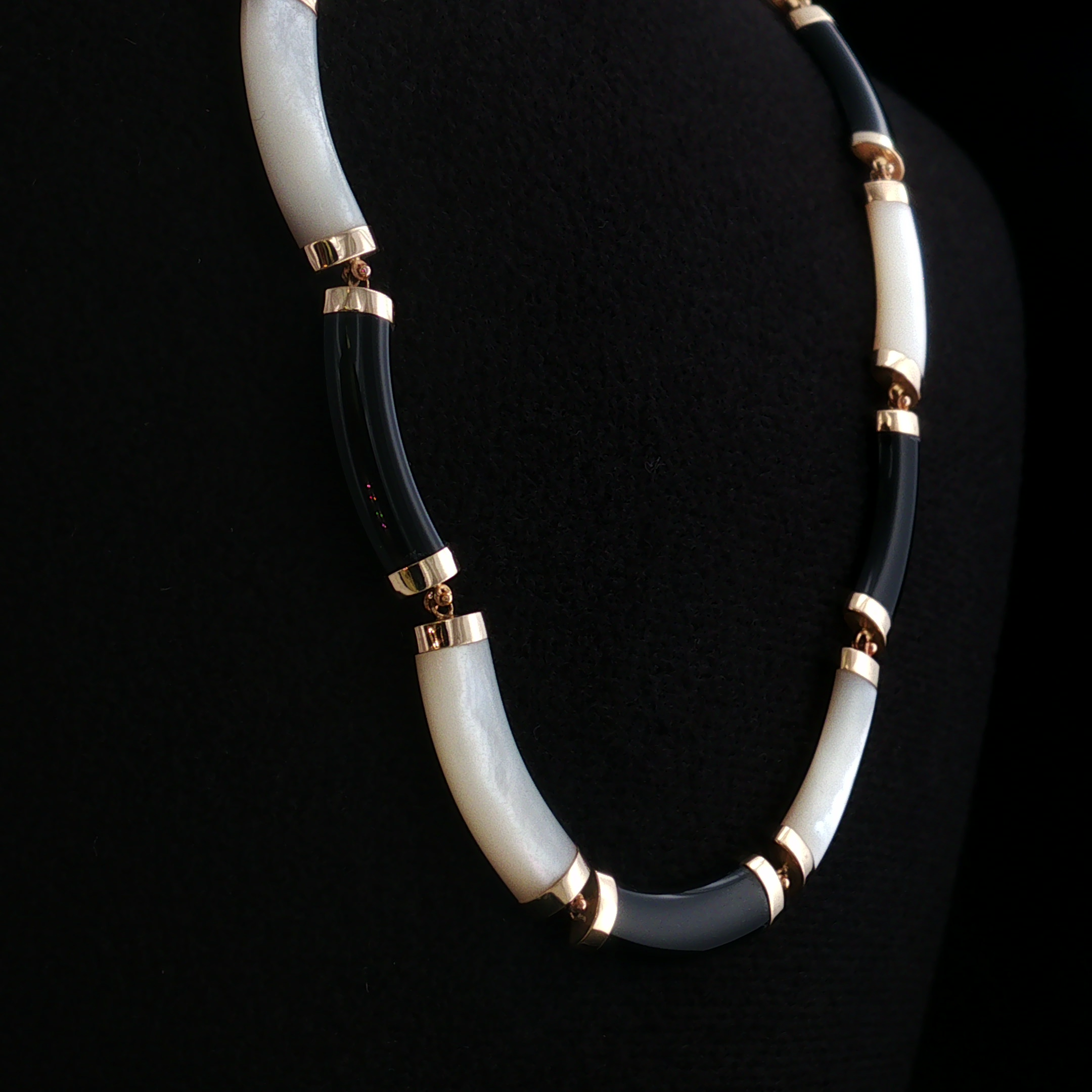 Alizee 14K Yin Yang Mother of Pearl Necklace