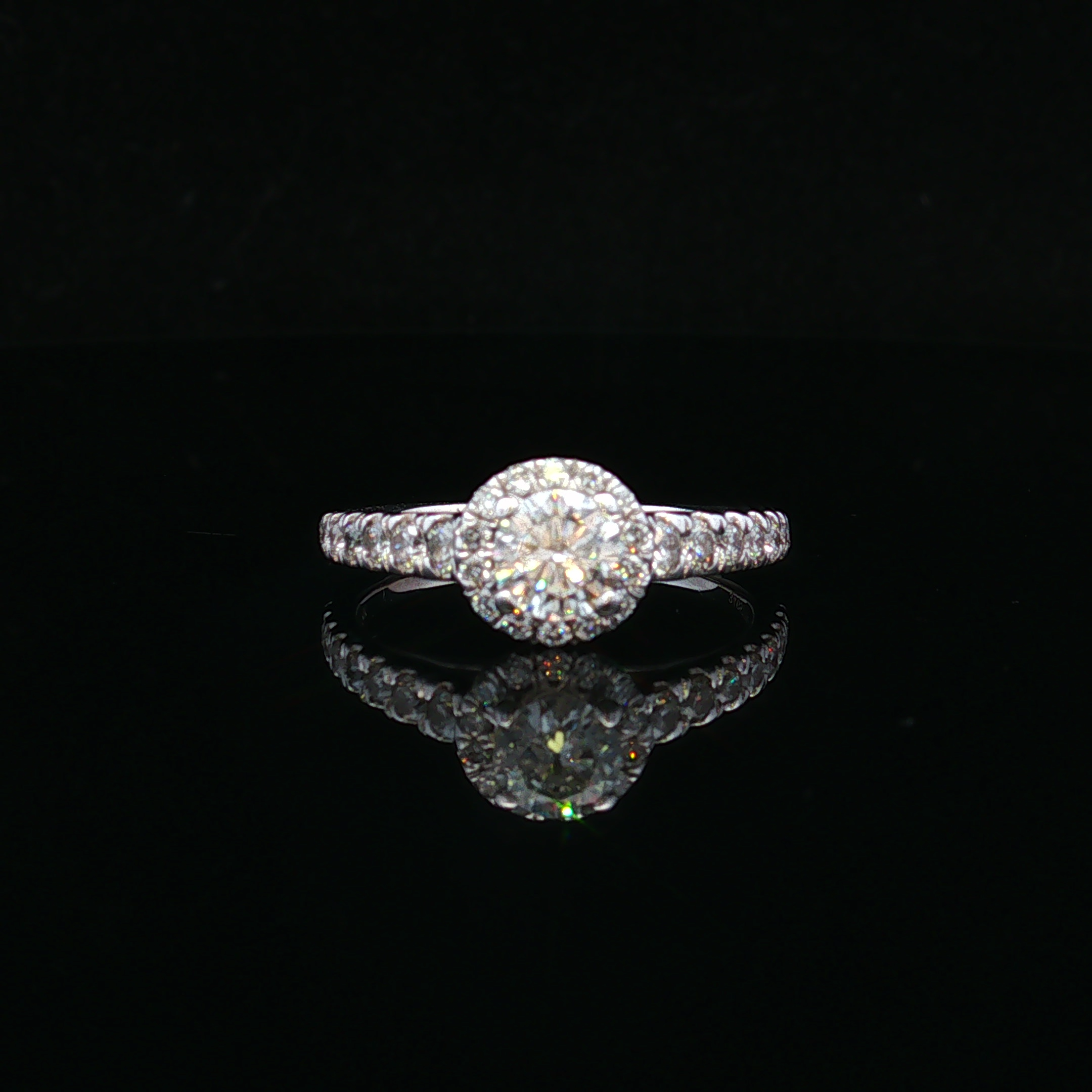 Cambriarose 14K White Gold Diamond Engagement Ring