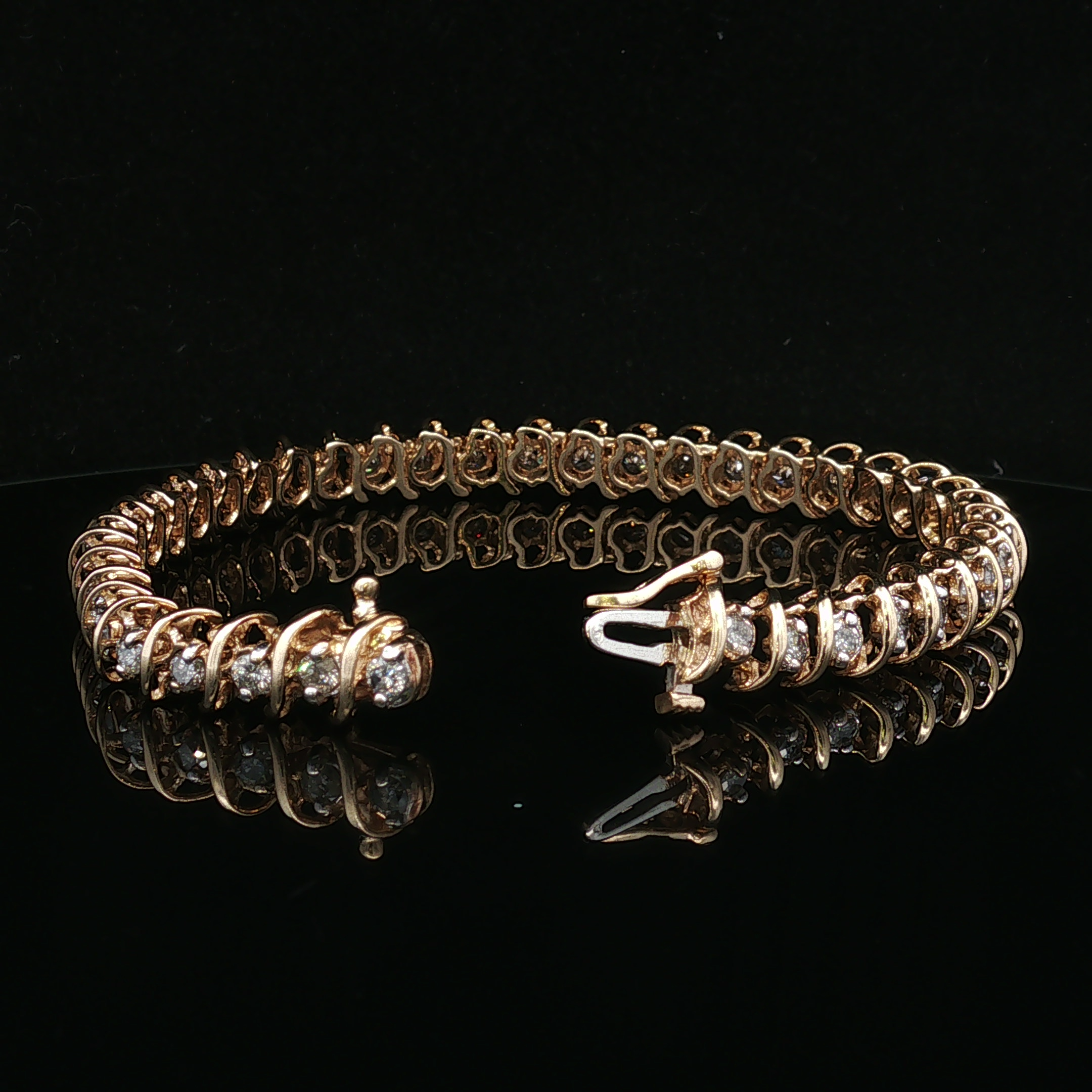 Jovierose 14K Two-Tone 4.0 CTW Diamond Tennis Bracelet