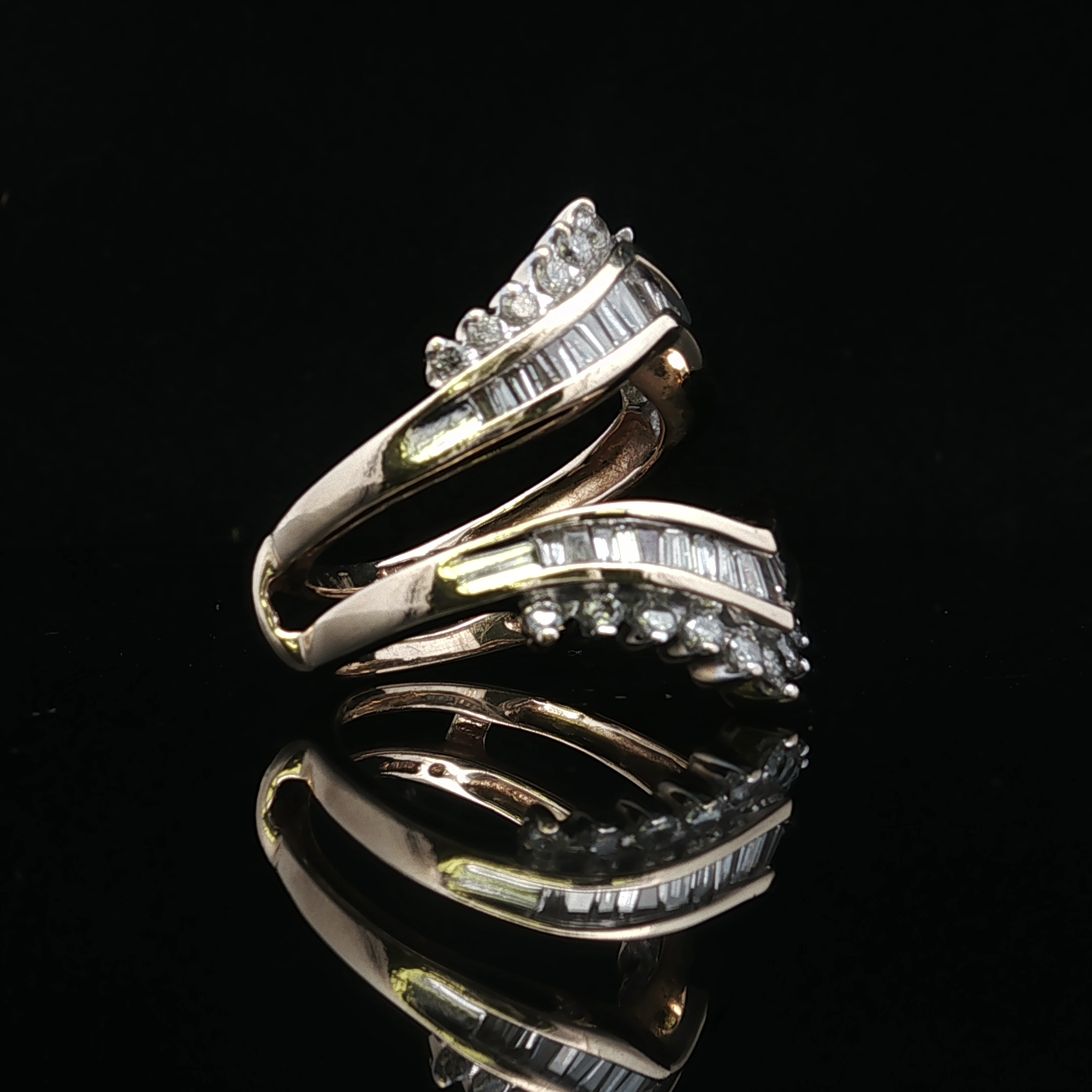 Maude 14K Yellow Gold Diamond Guard Band