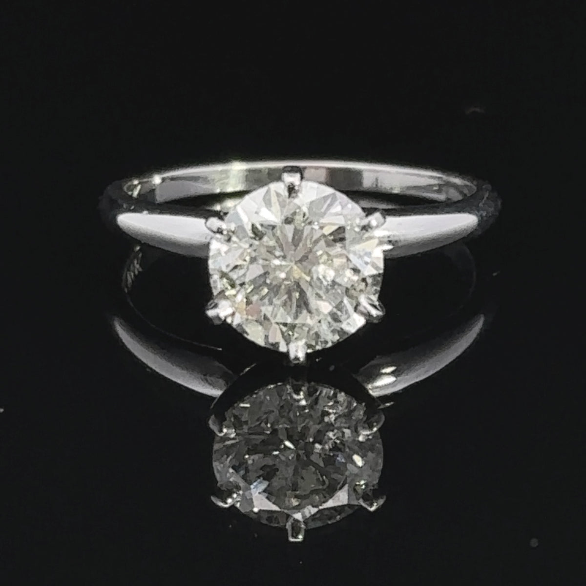 Paula 14K White Gold 2.00CT Diamond Engagement Ring