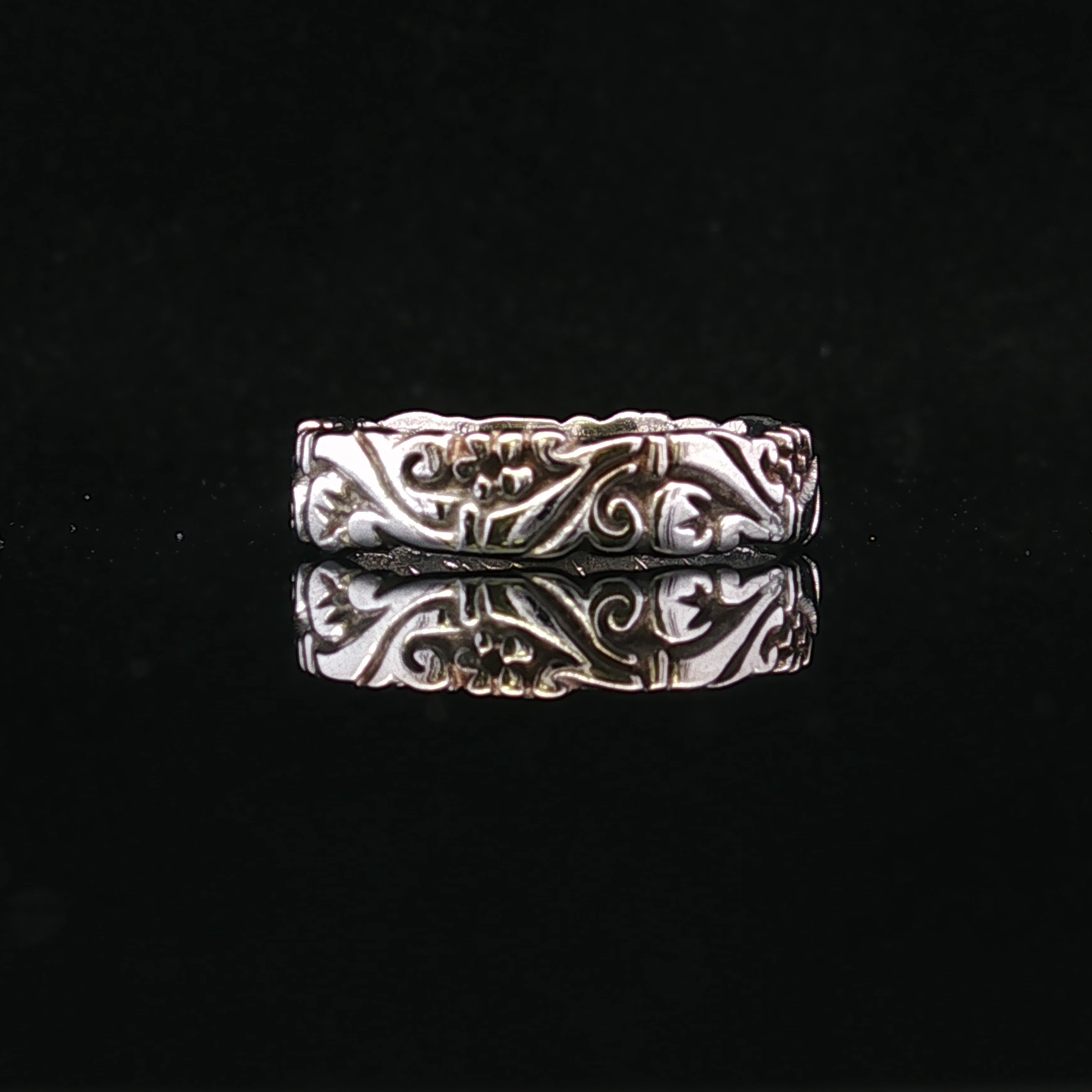 Irene 14K White Gold Floral Band Ring