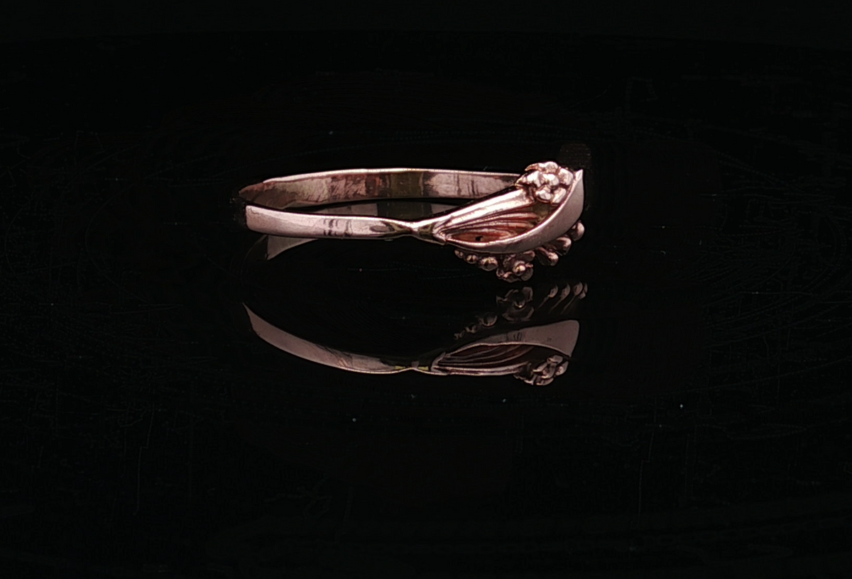 Nora 14K Rose Gold Floral and Leaf Motif Ring