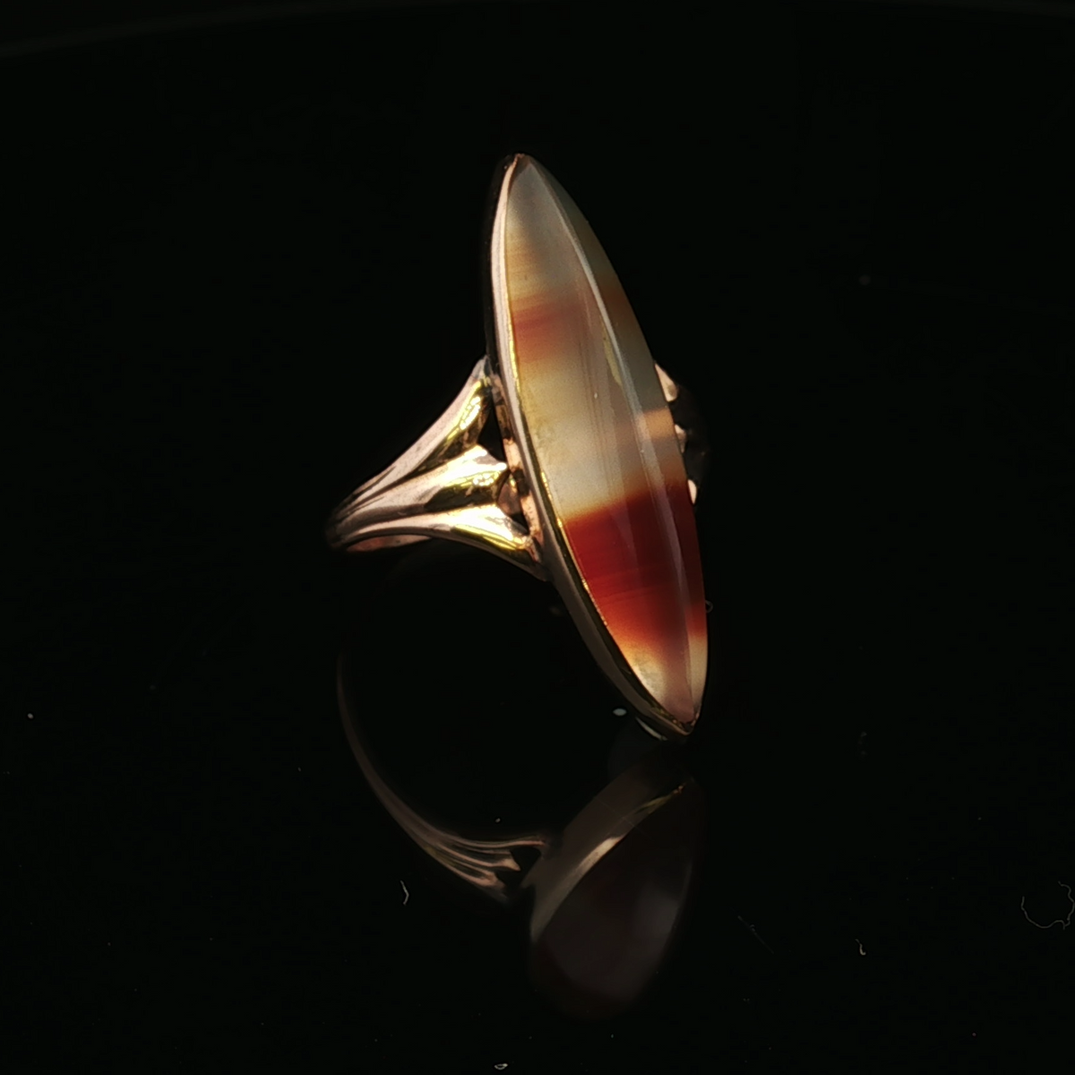 Malayah 10KY Agate Ring