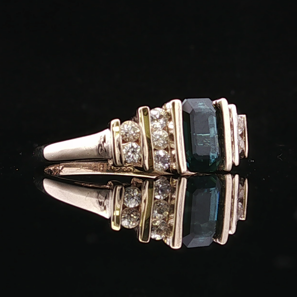 Marjorie 10K Yellow Gold Sapphire Ring